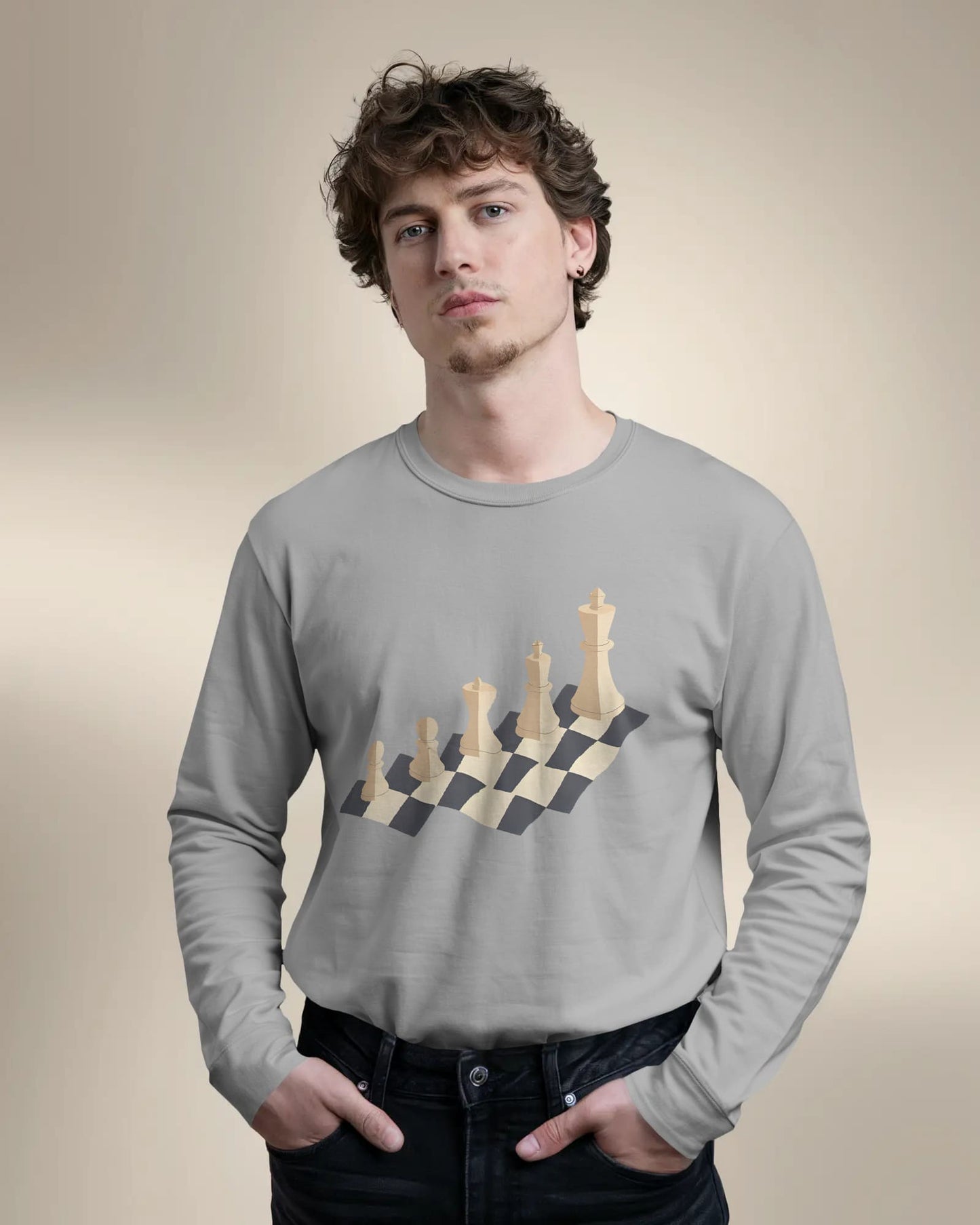 Chess- Men Full Sleeve T-shirt