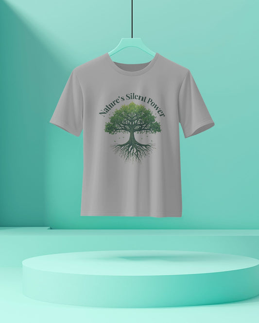 Nature's Silent Power- Women Half Sleeve Round Neck T-shirt