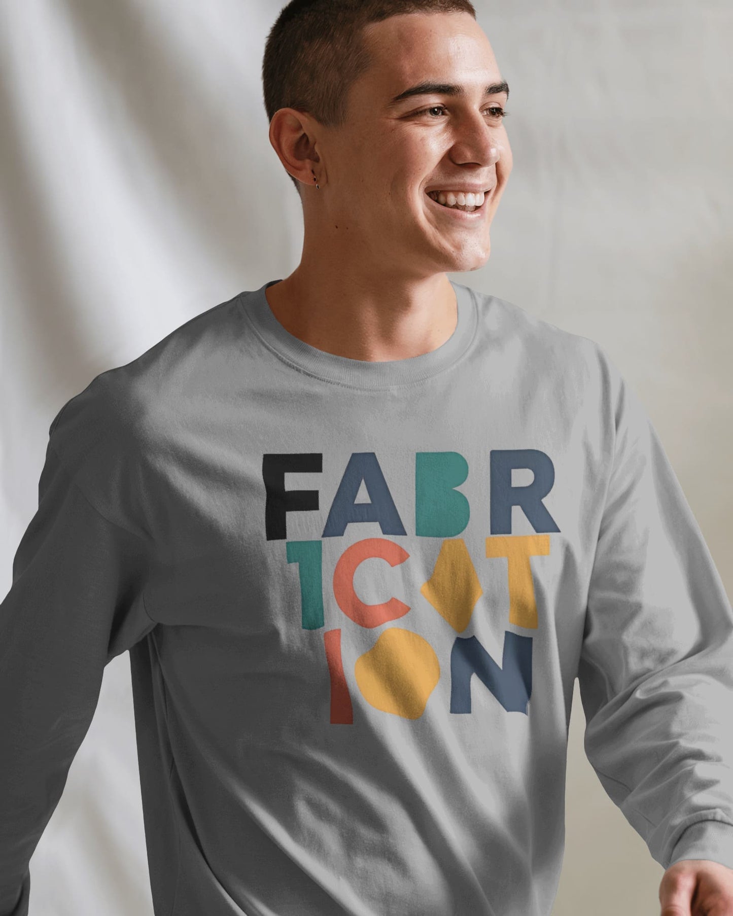 Fabrication word art- Men Full Sleeve T-shirt