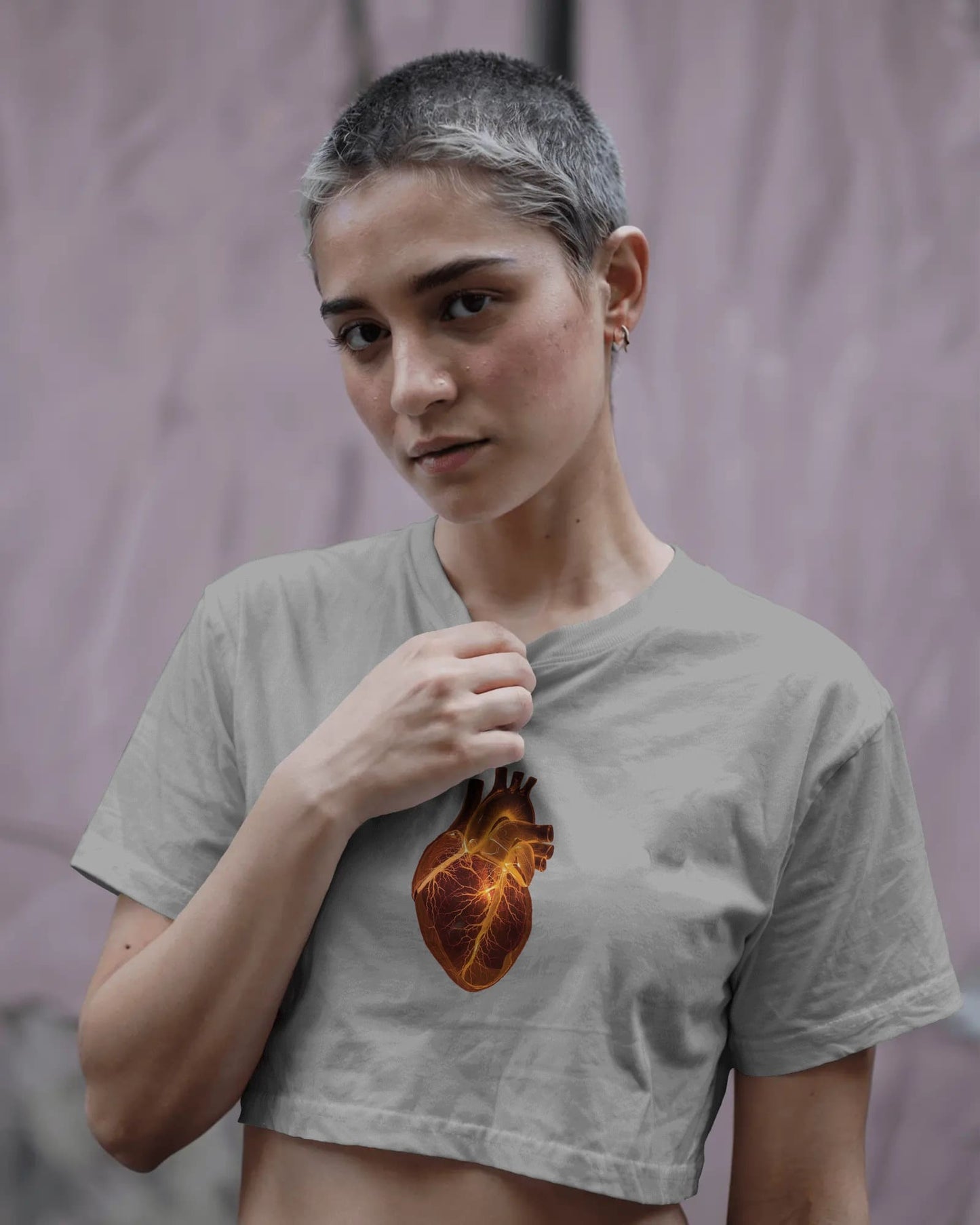Glass Heart- Crop Top