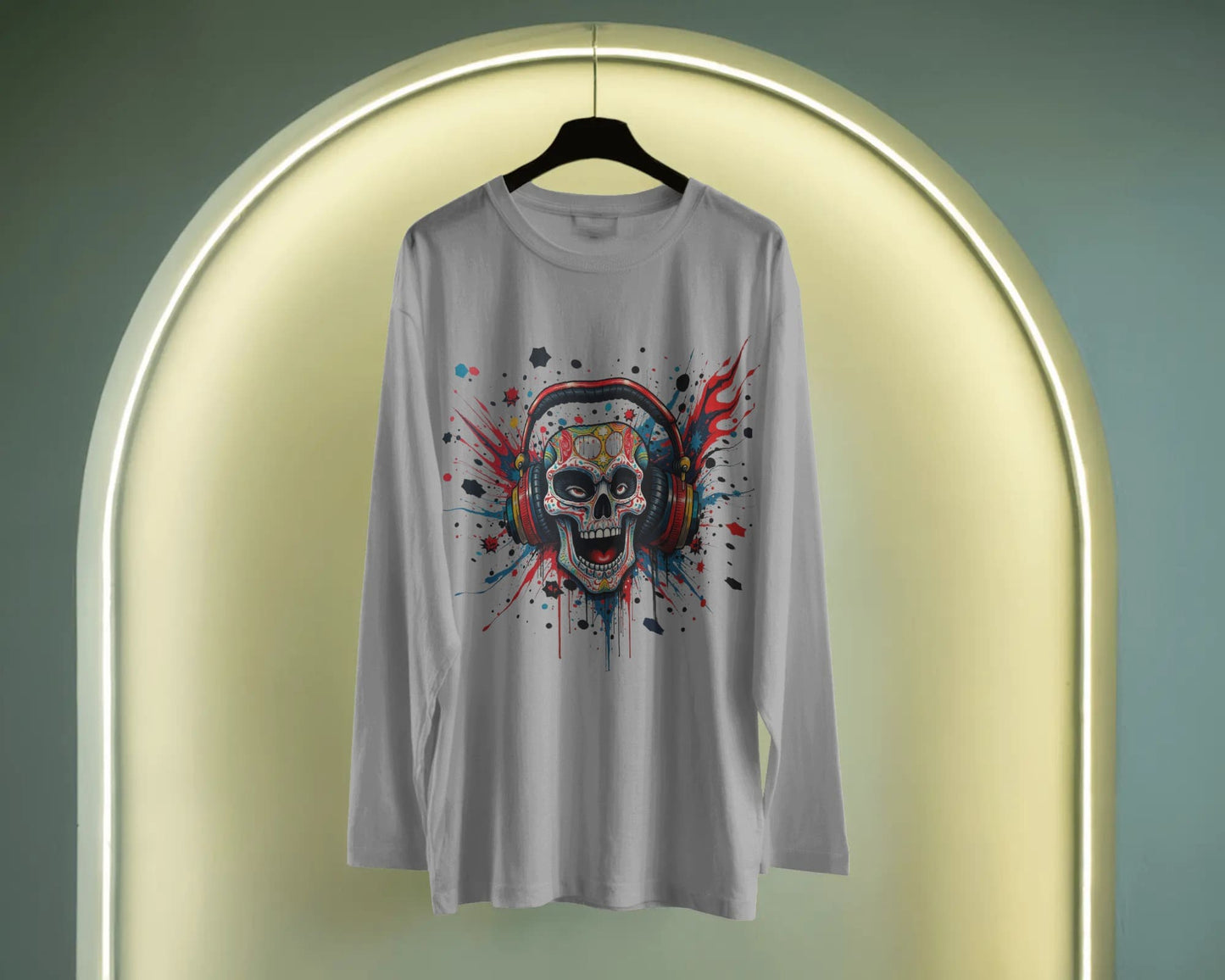 The Skull Art- Men Full Sleeve T-Shirt