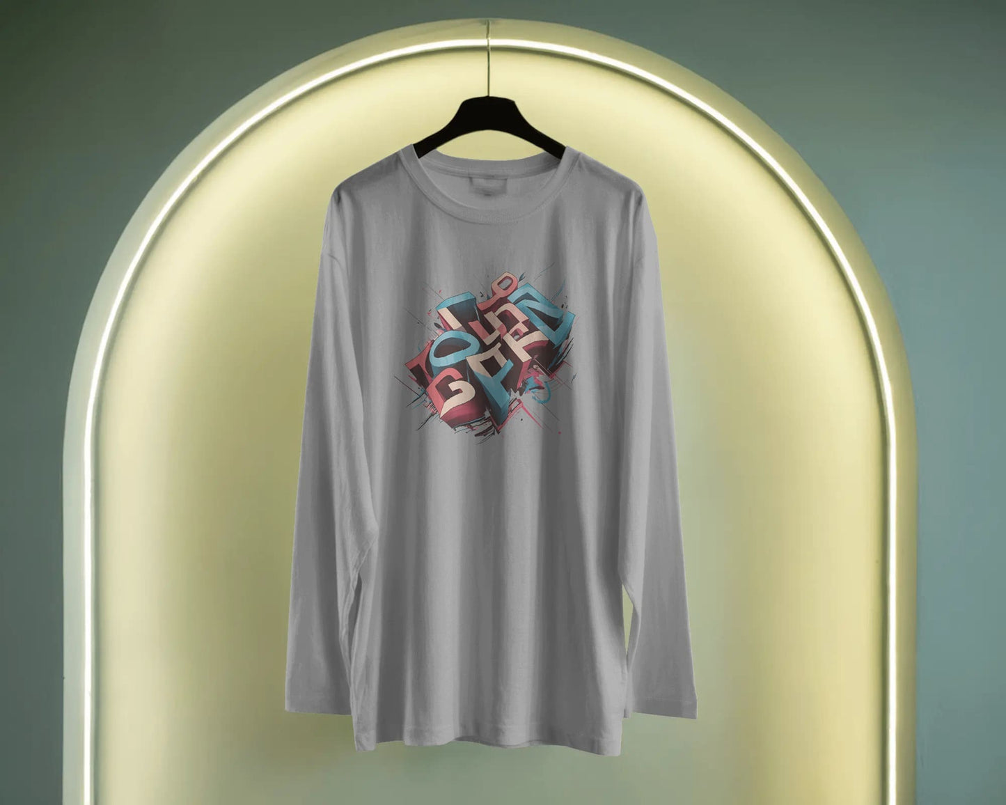 Illusion Word- Men Full Sleeve T-shirt