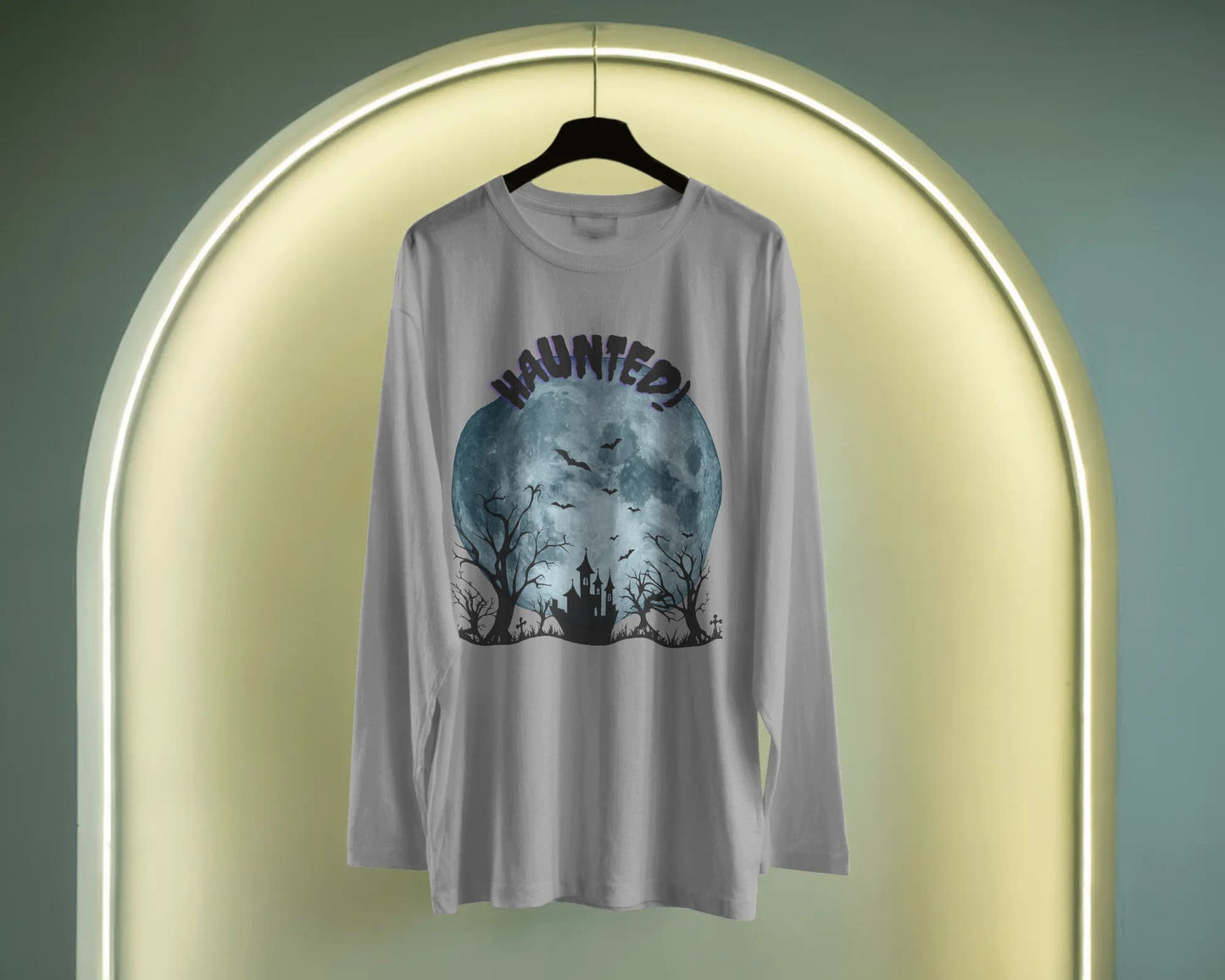 Haunted View- Men Full Sleeve T-shirt