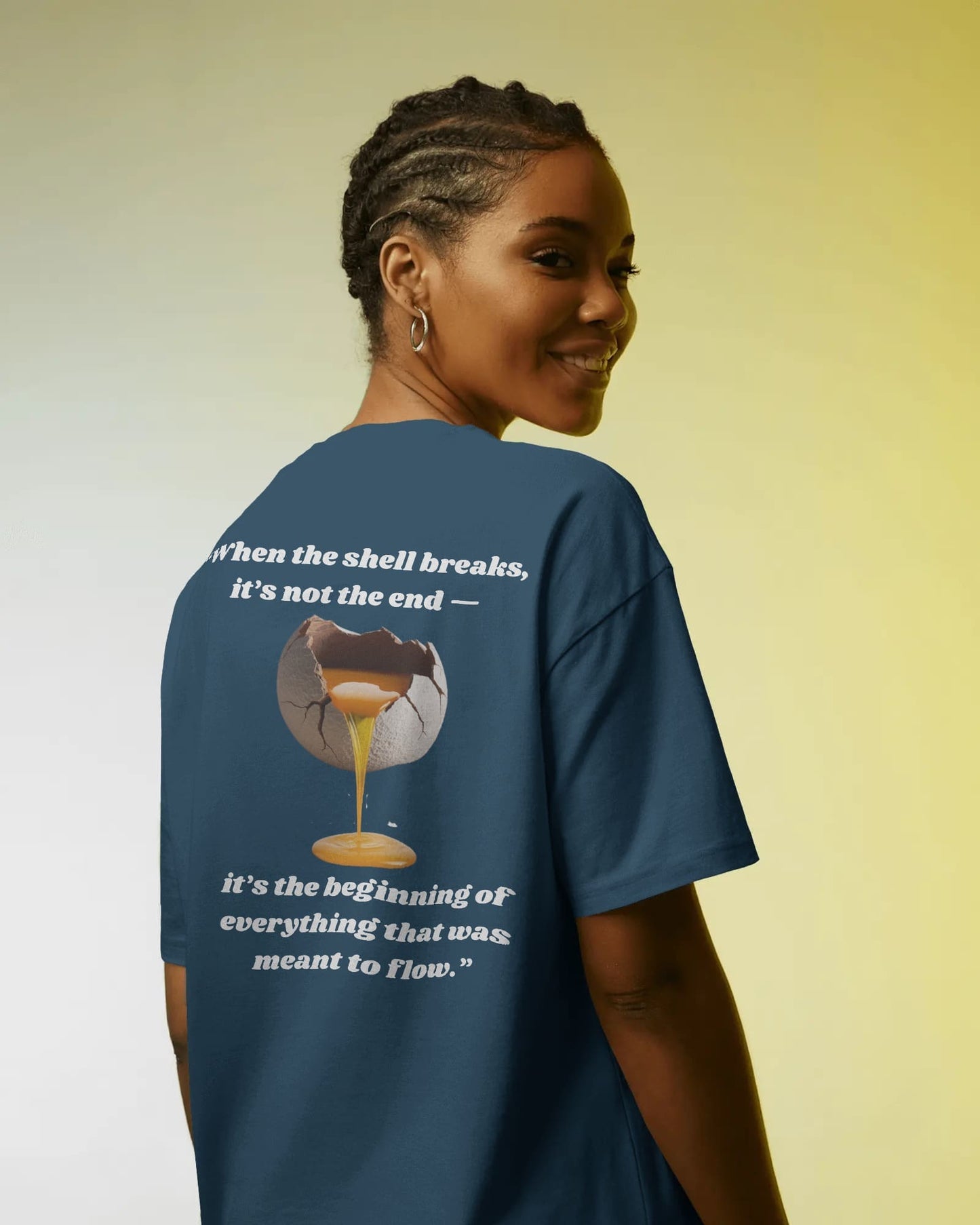 Moon Shell Breaks- Women Oversize T-shirt
