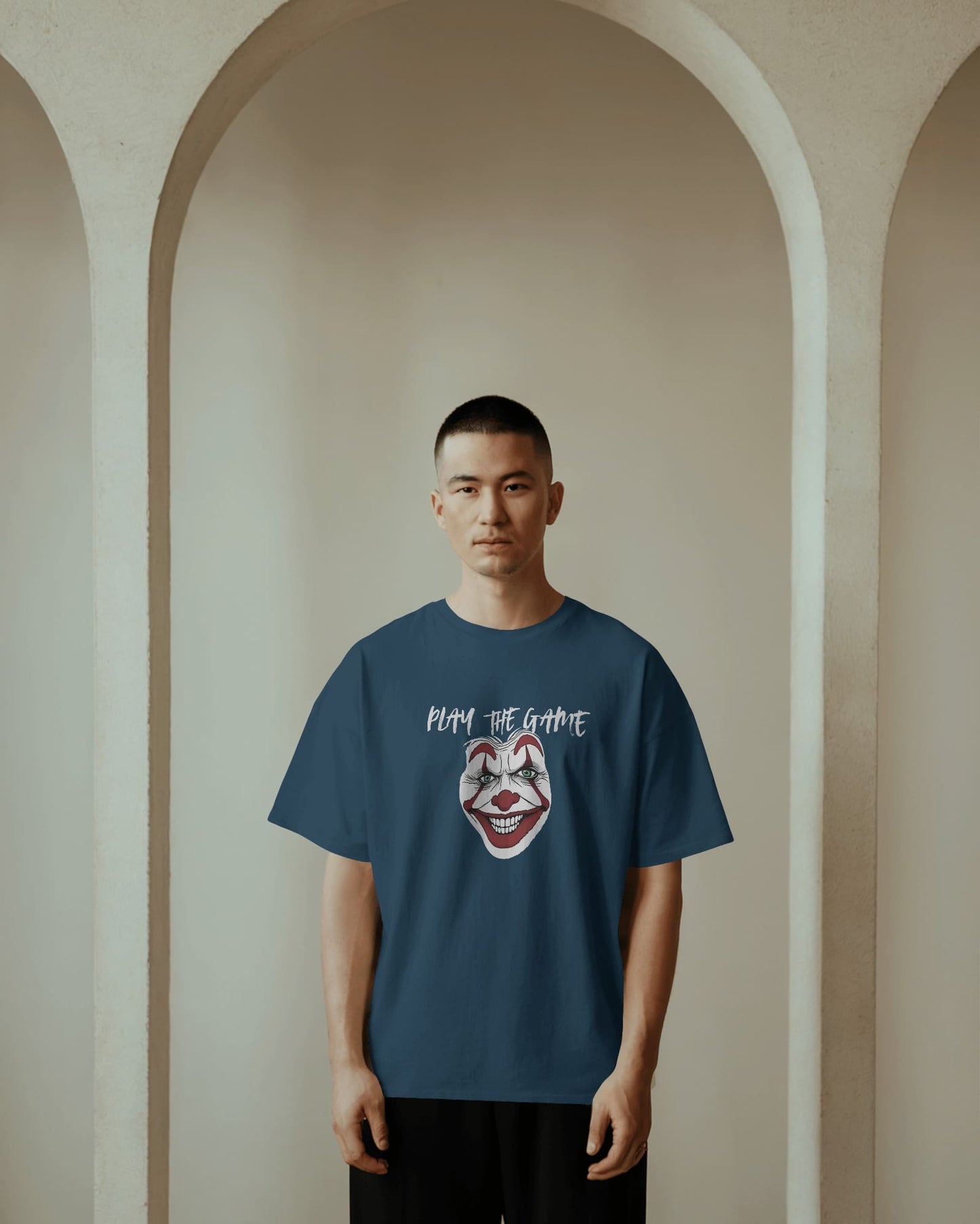 Clown- Play the Heart- Men Oversize T-shirt