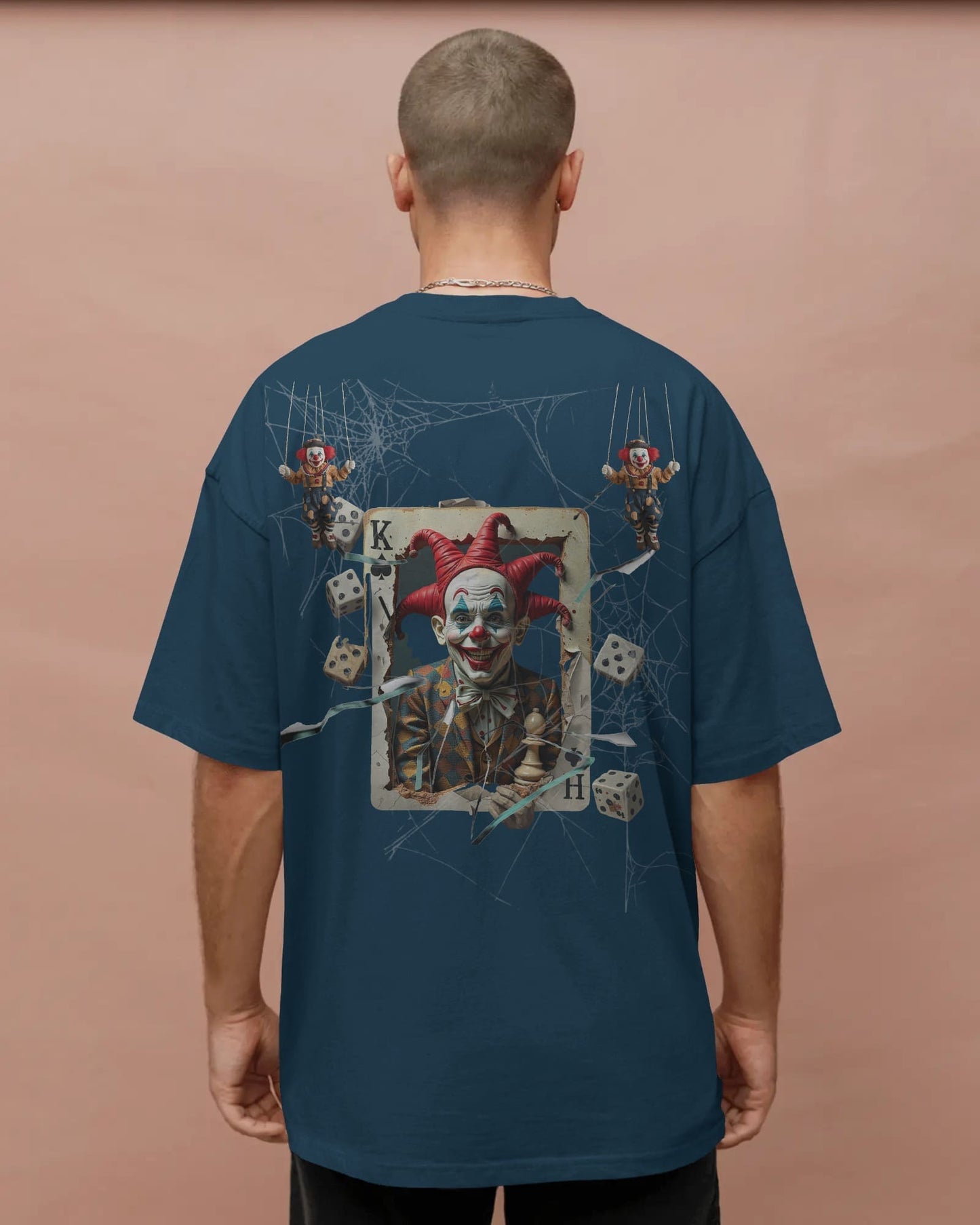 Clown- Play the Heart- Men Oversize T-shirt