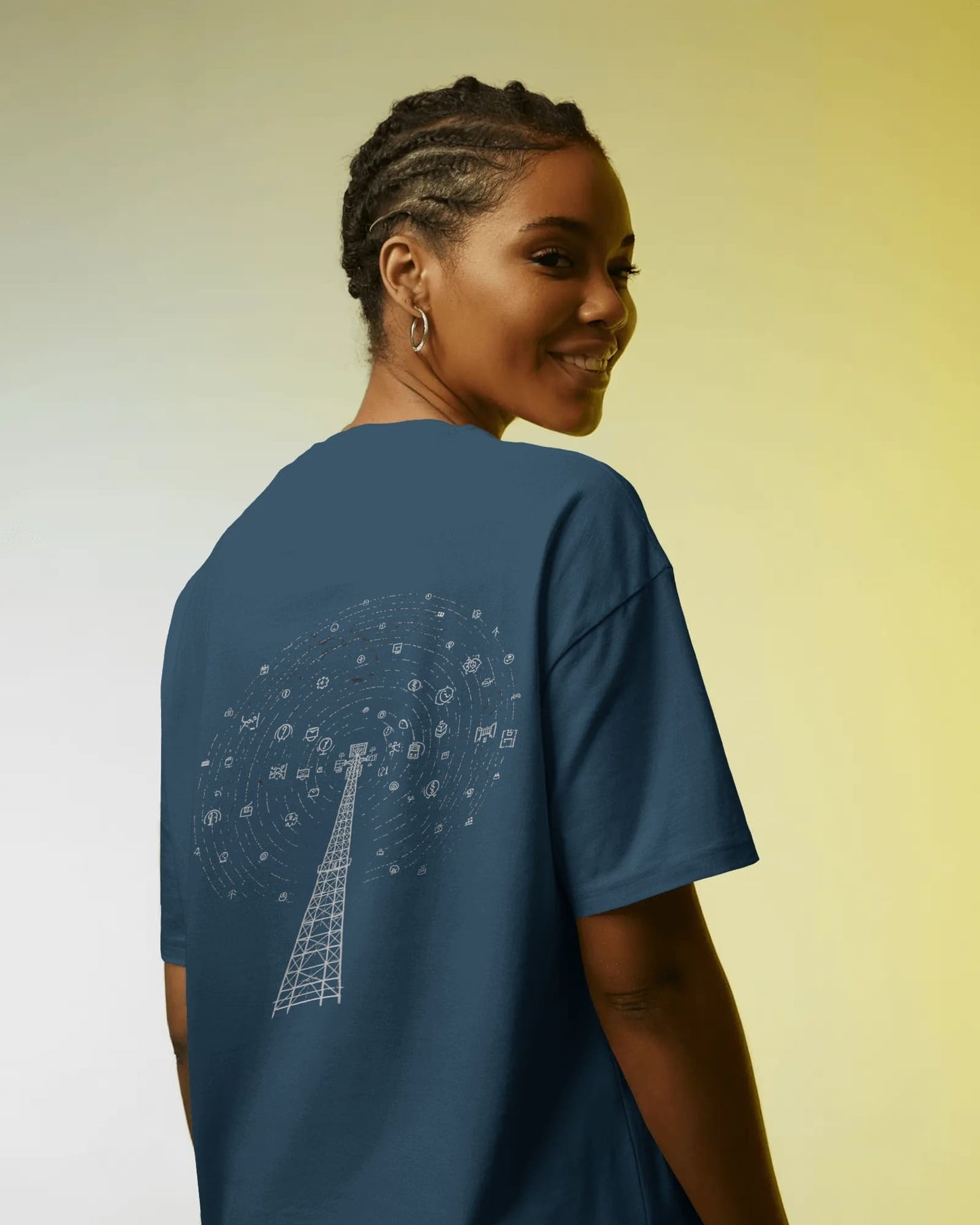 High Voltage Drip- Women Oversize T-shirt