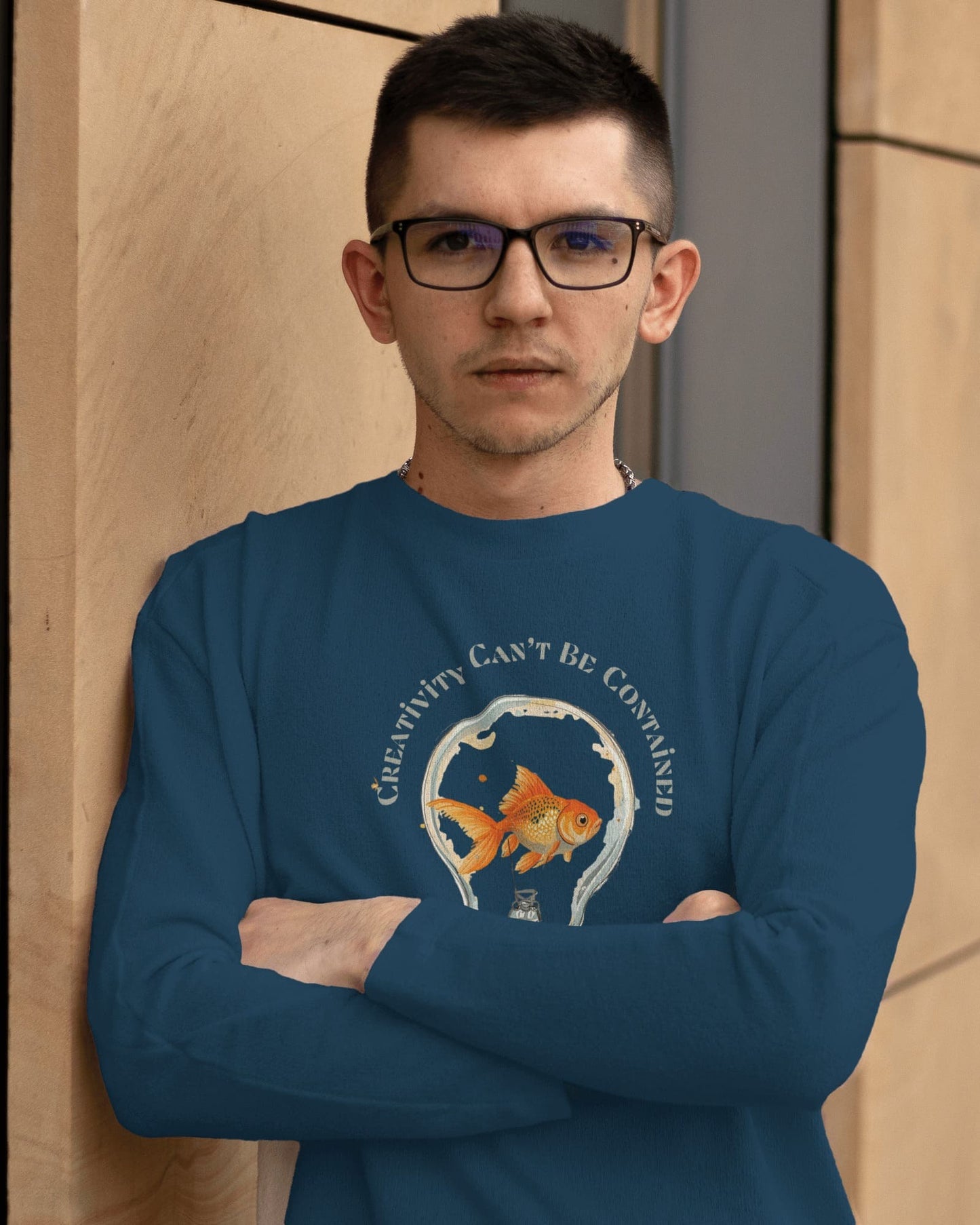 Creativity Can't be Contained- Men Full Sleeve T-shirt