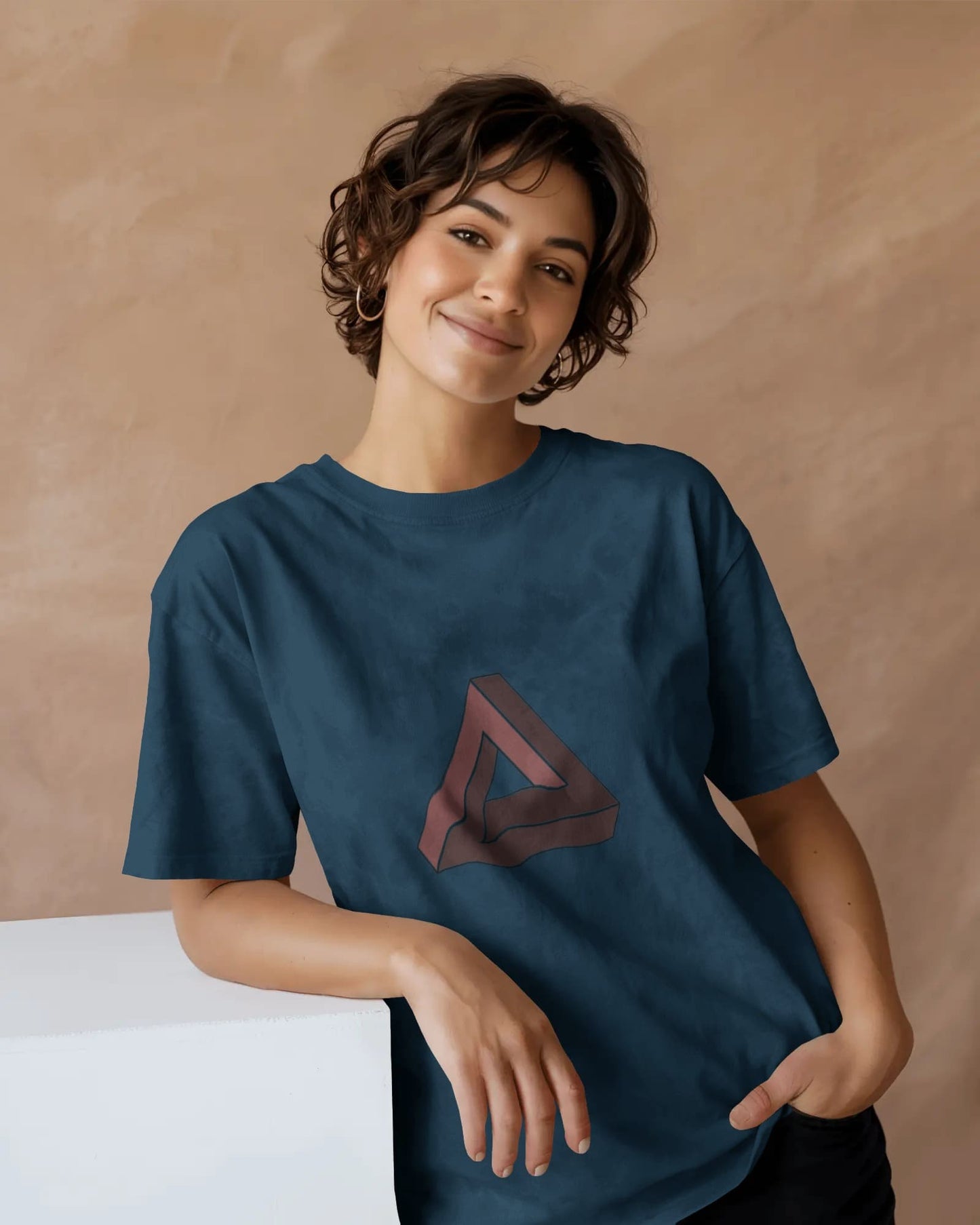 Infinite Triangle- Women Oversize T-shirt