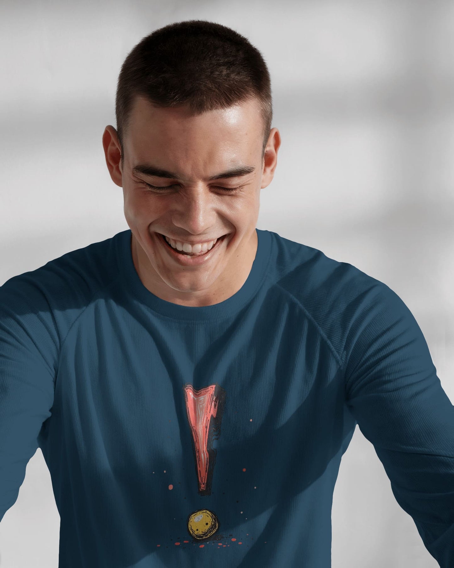 Exclamatory mark- Men Full Sleeve T-shirt