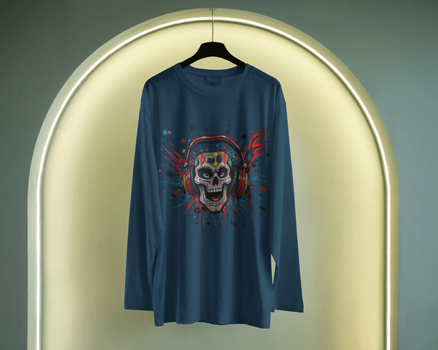 The Skull Art- Men Full Sleeve T-Shirt