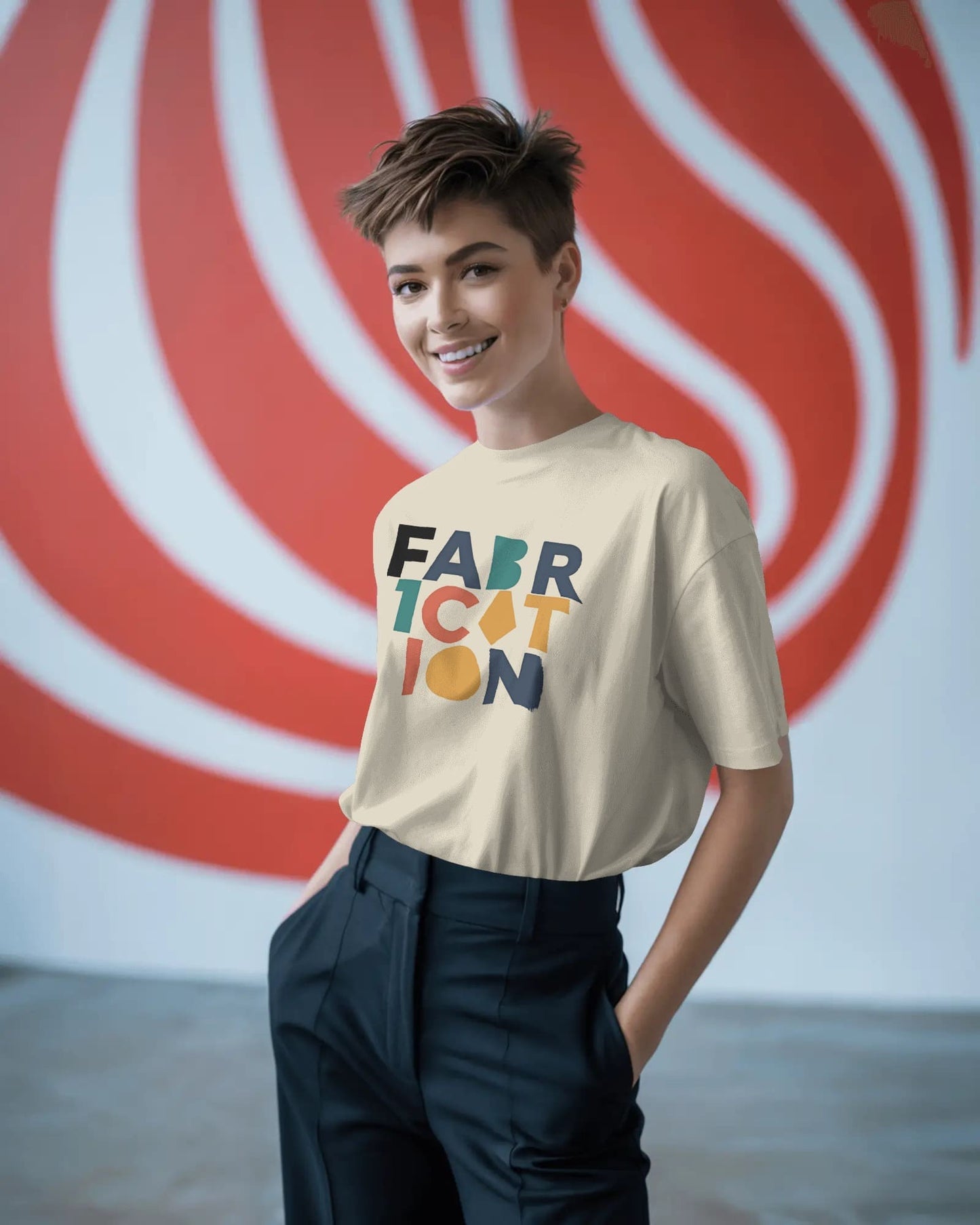 Fabrication Word Art- Women Oversize t-shirt