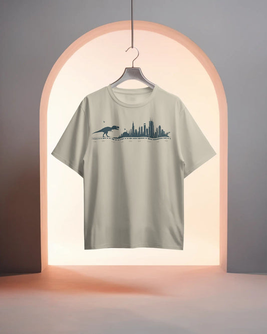 Evolution of Dinosaur- Men Oversize T-shirt
