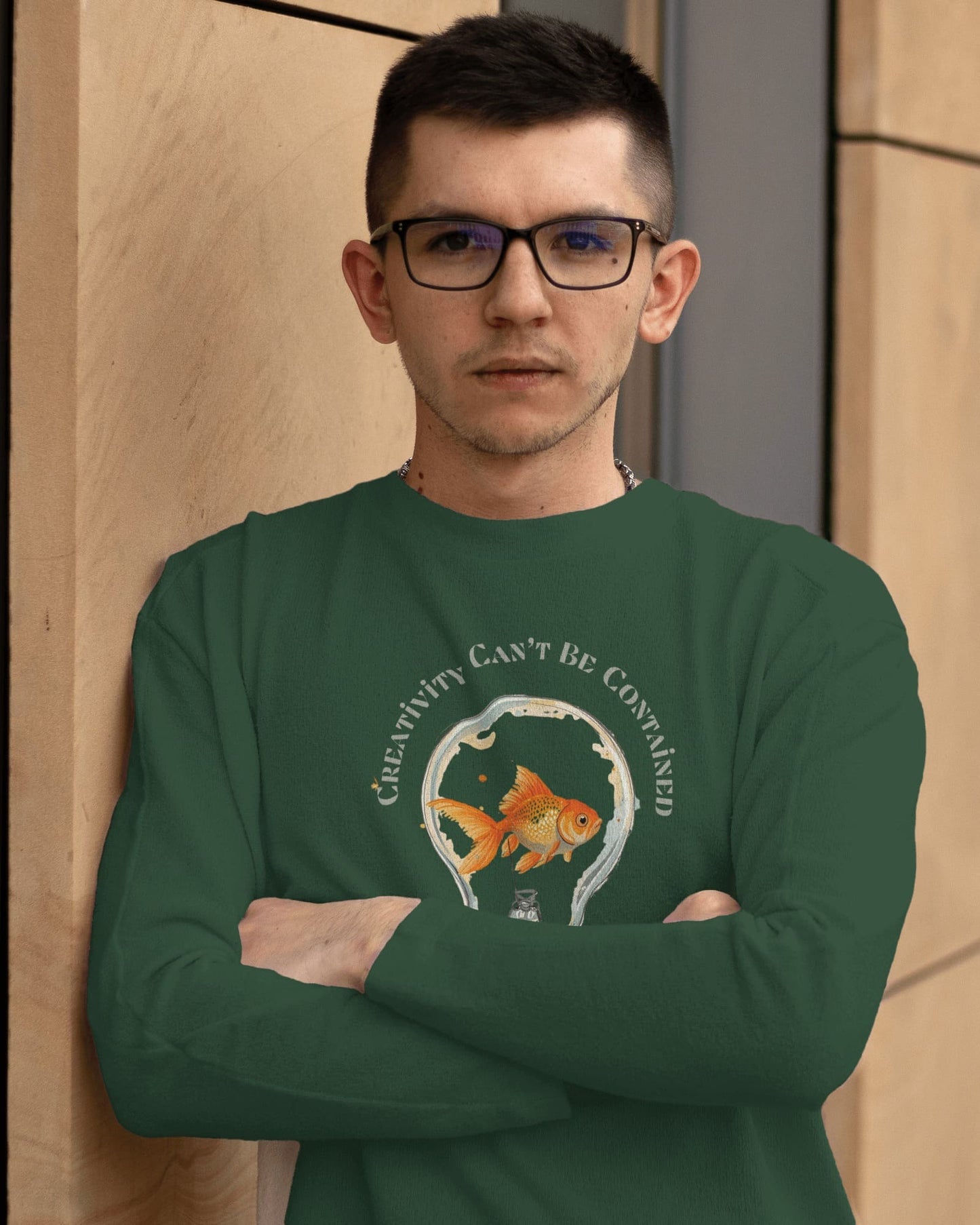 Creativity Can't be Contained- Men Full Sleeve T-shirt