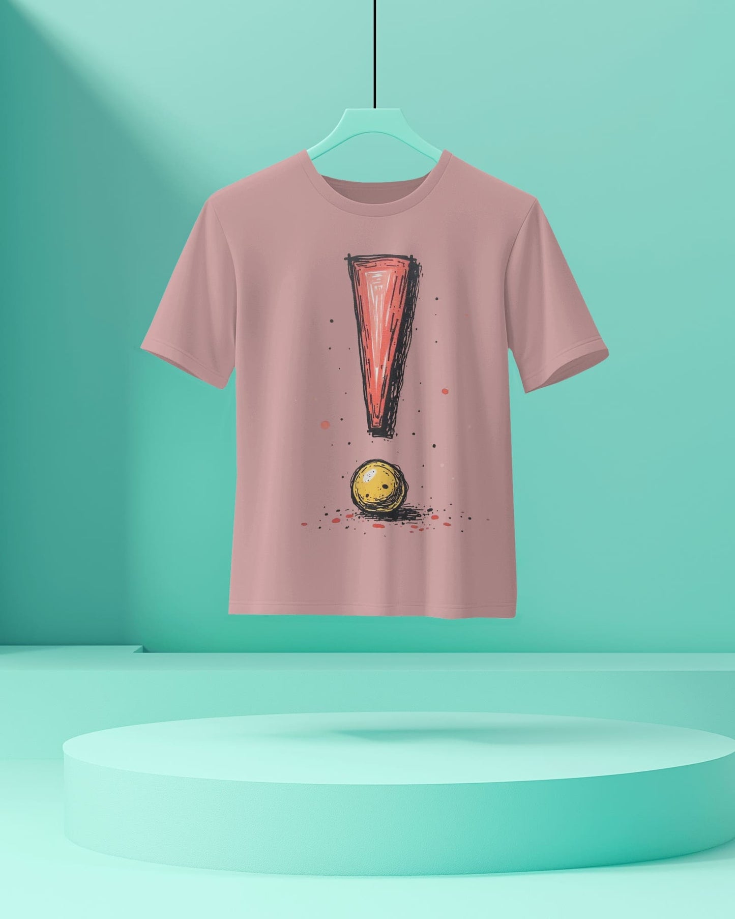 Exclamatory Mark- Men Half Sleeve Round Neck T- shirt