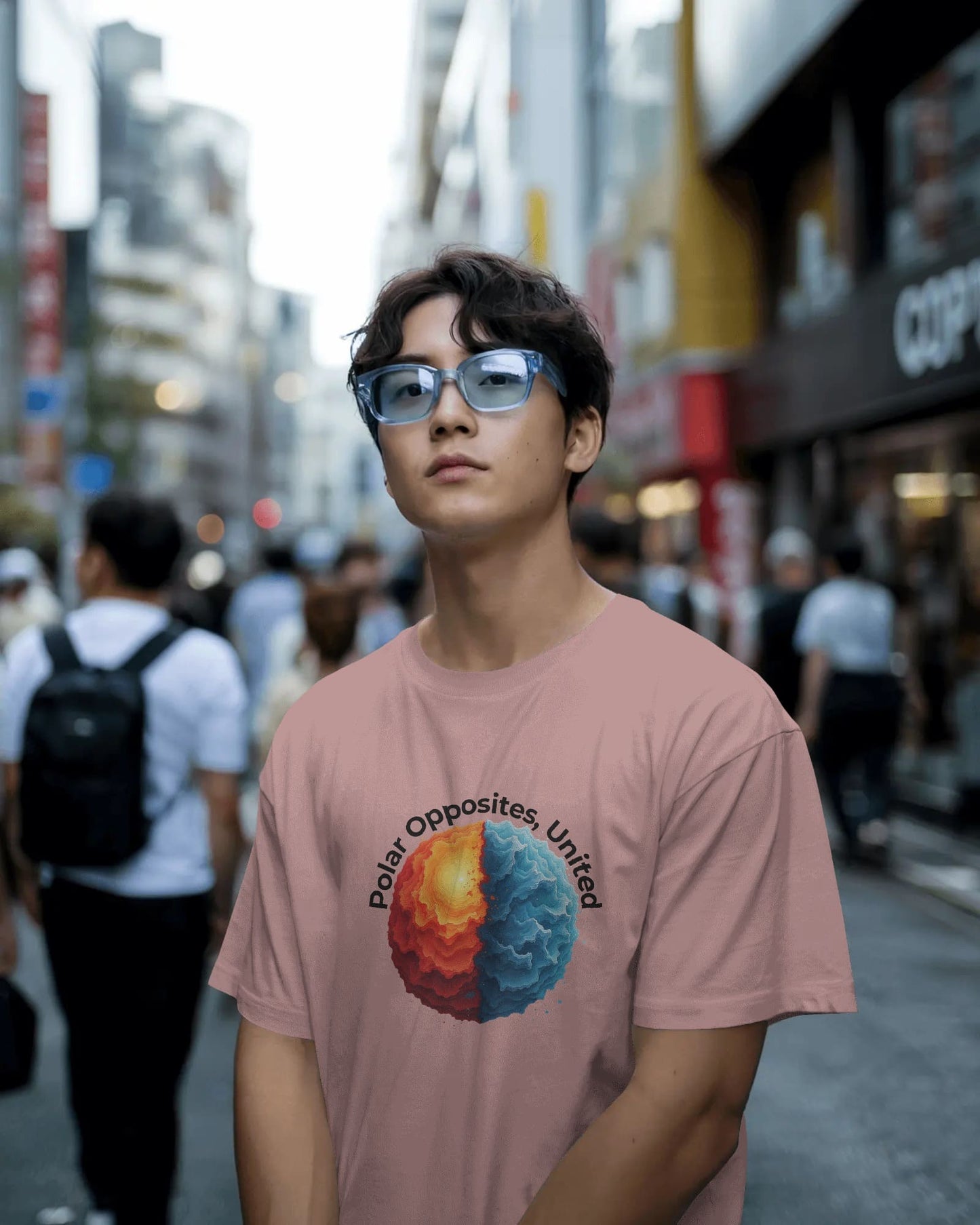 Polar Opposite- Men Half Sleeve Round Neck T-shirt