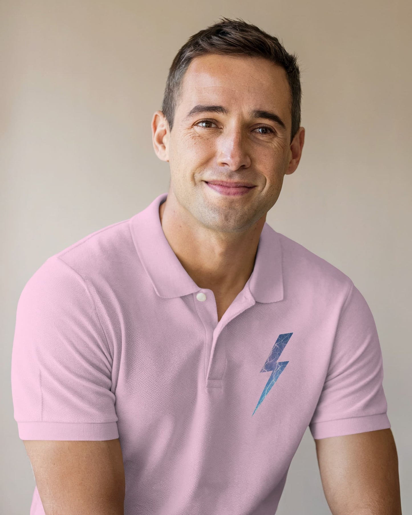 Super Bolt- Men Polo T-shirt