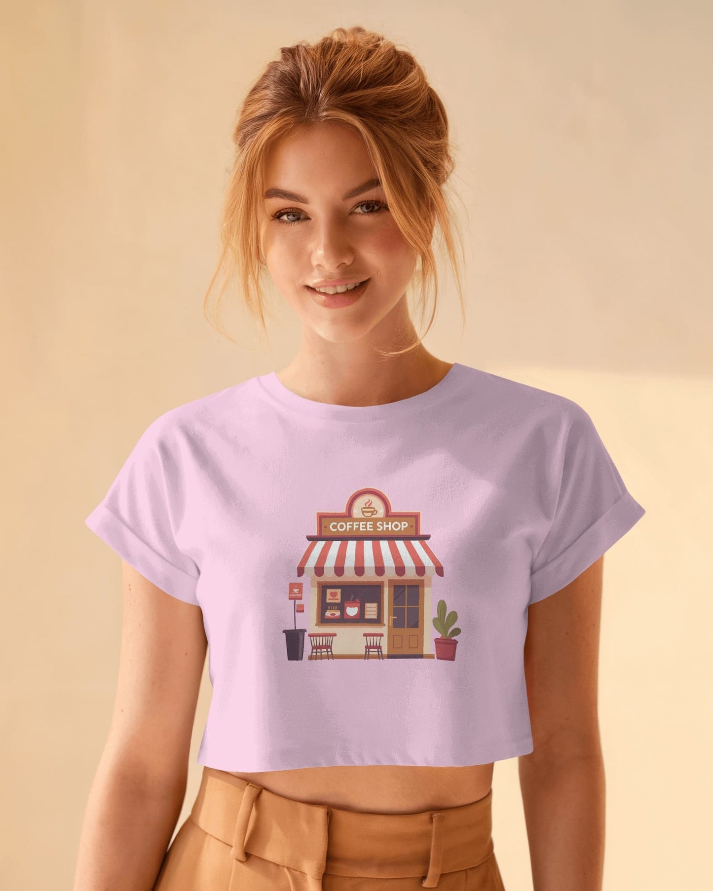 Coffee House-Crop Top