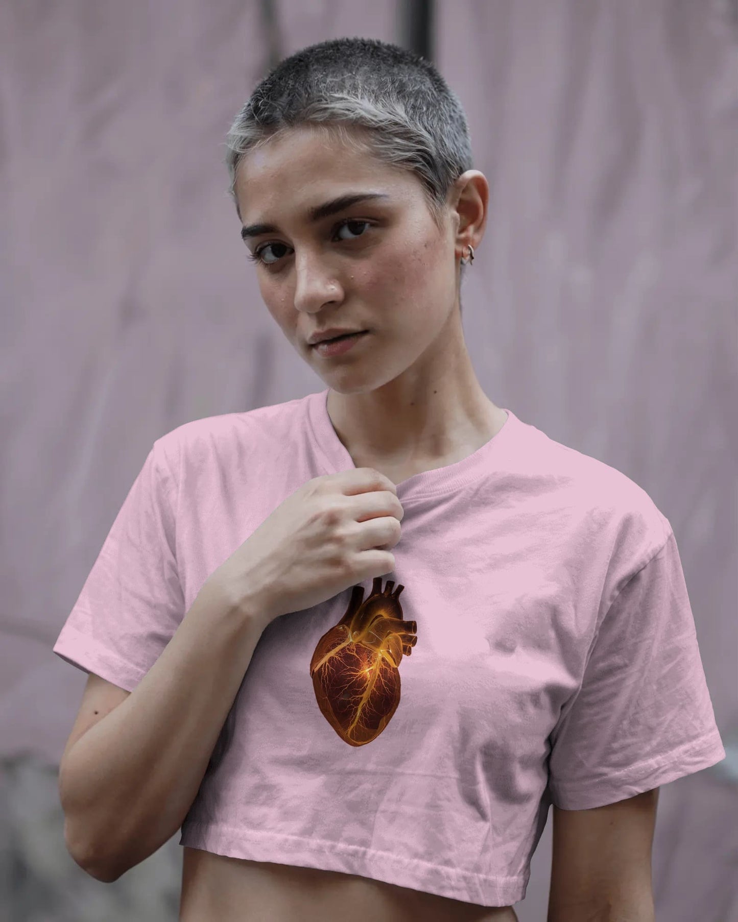 Glass Heart- Crop Top