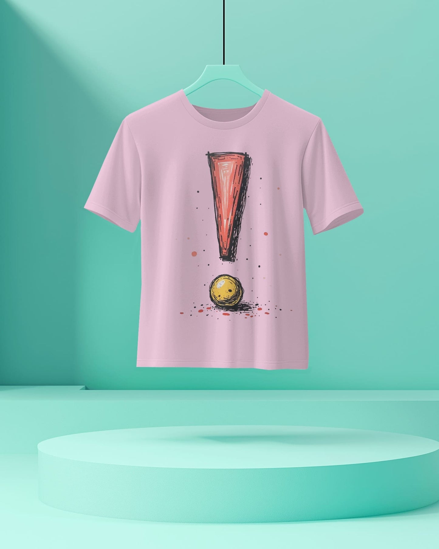 Exclamatory Mark- Women Half Sleeve Round Neck T- shirt
