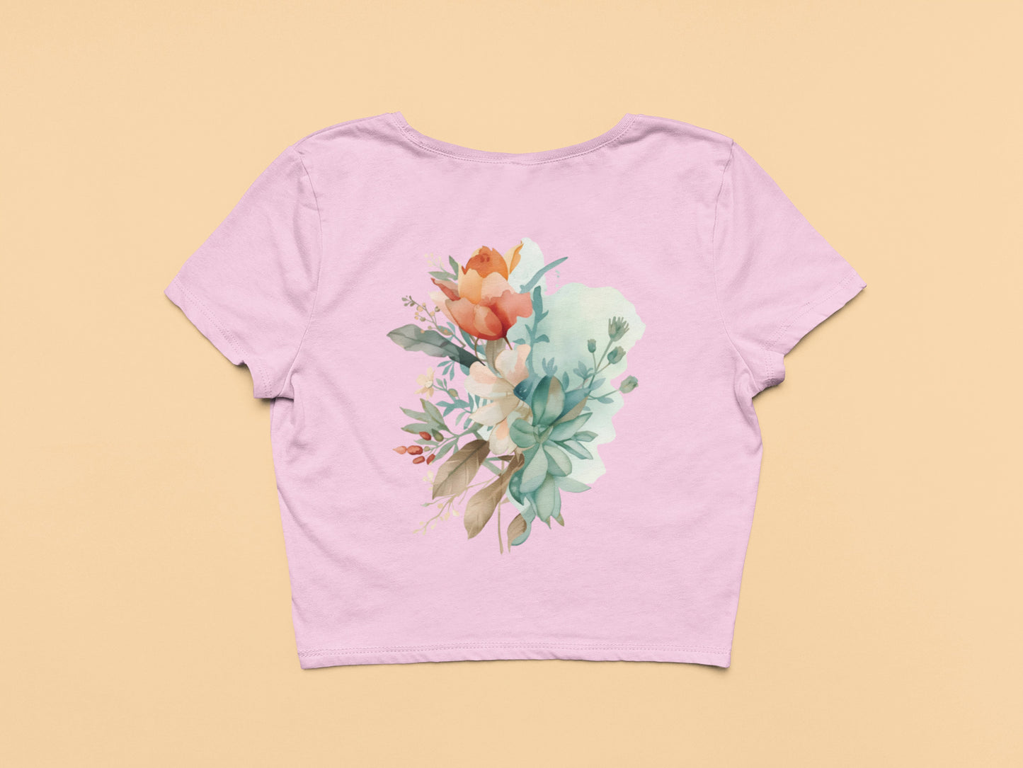 Flower -Crop Top