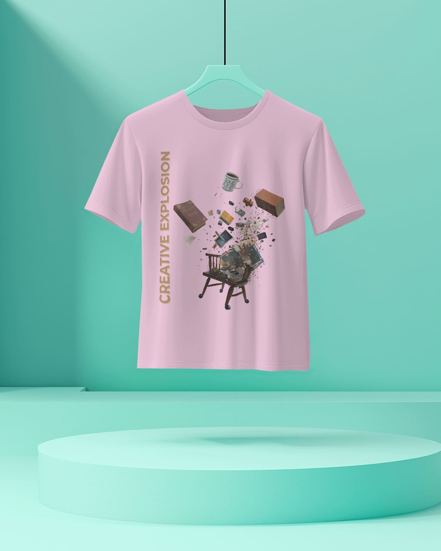 Creative Explosions- Women Half Sleeve Round Neck T-shirt