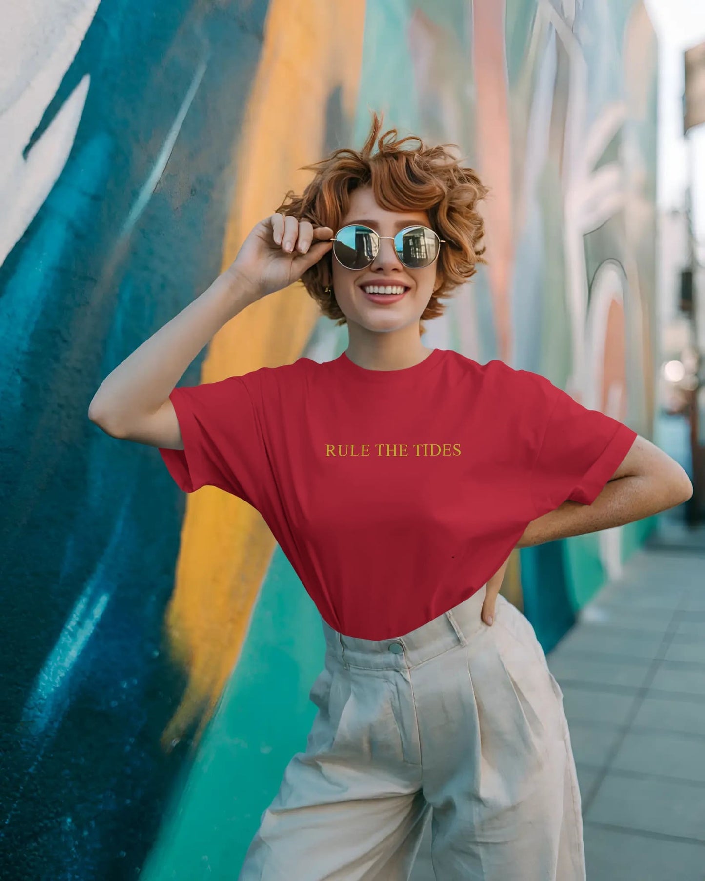 Rule The Tides- Women Half Sleeve Round Neck T-shirt