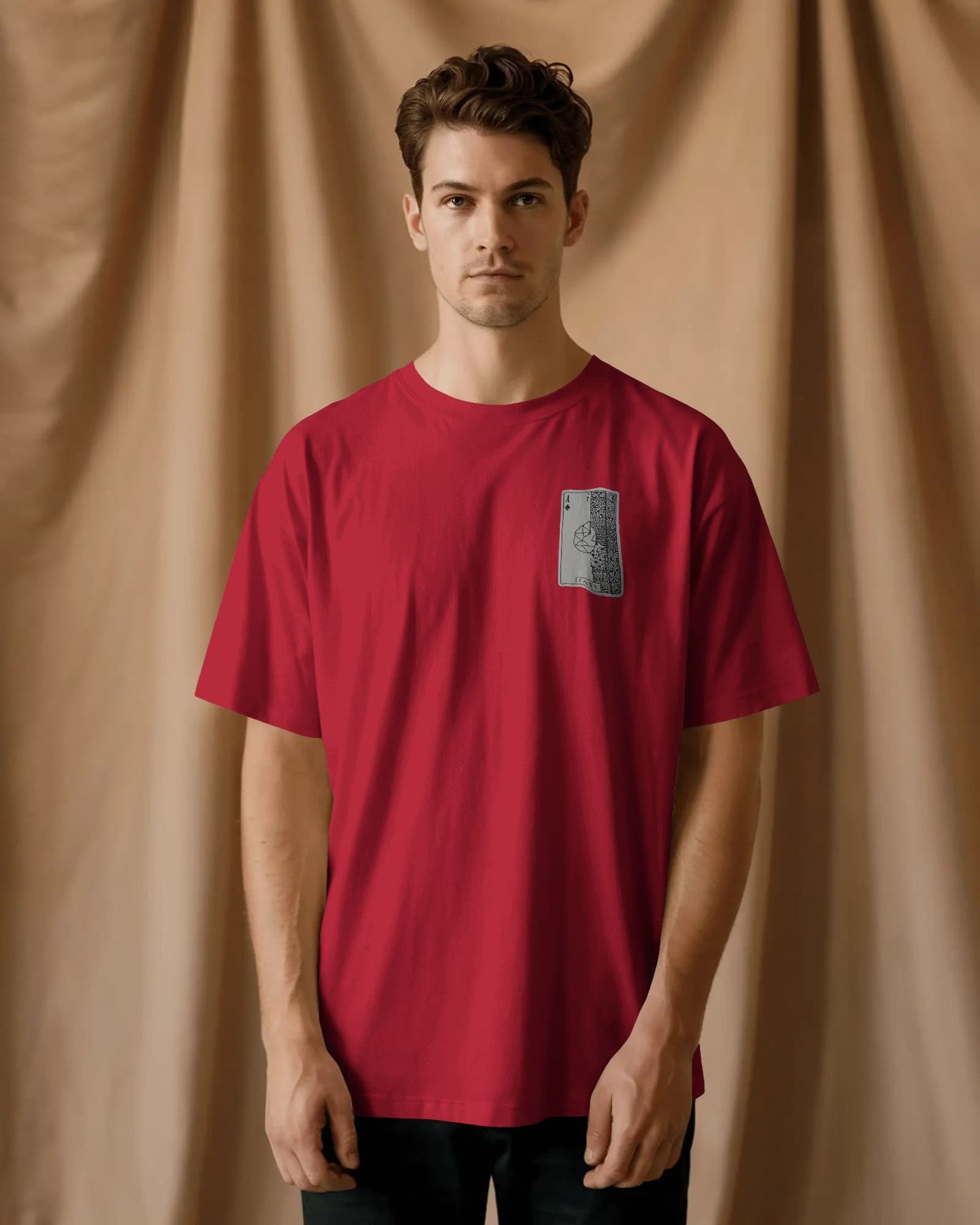 Club Ace Card- Men Oversize T-shirt