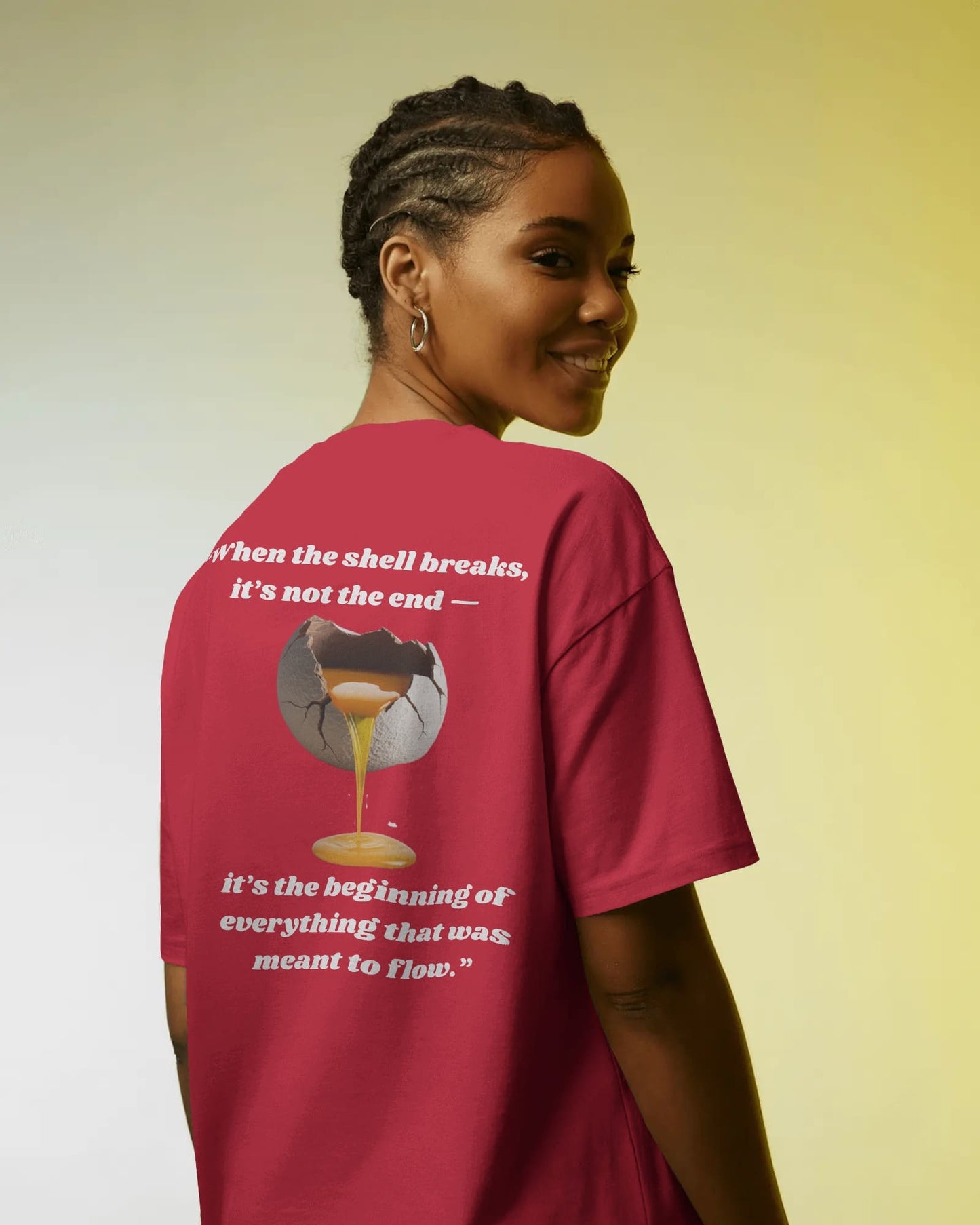 Moon Shell Breaks- Women Oversize T-shirt