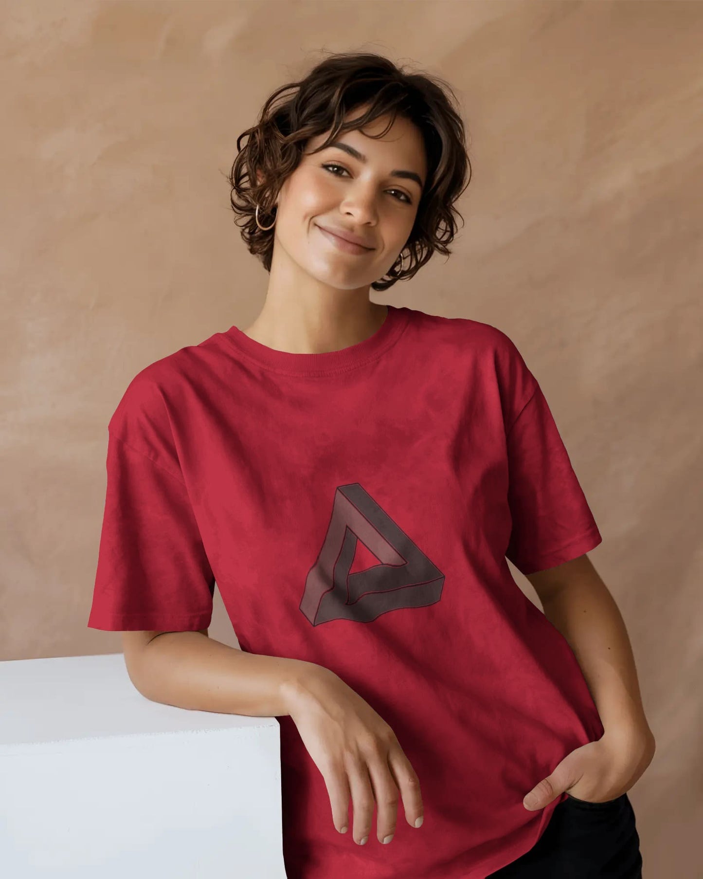 Infinite Triangle- Women Oversize T-shirt