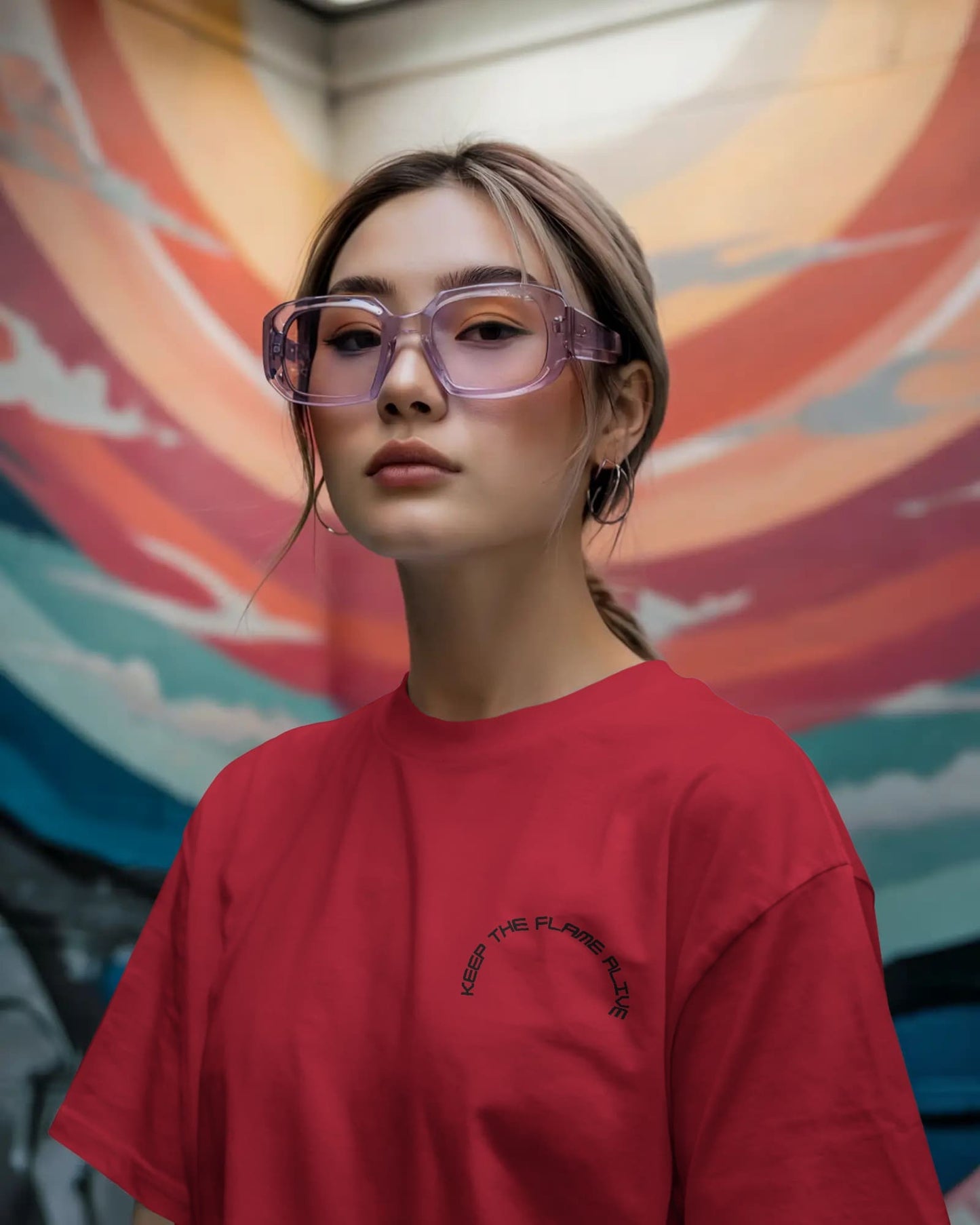 Fire- keep the flame alive- Women Oversize T-shirt