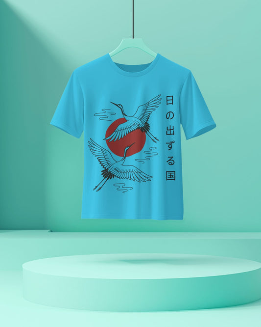 Land of Rising Sun-Women Half sleeve Round Neck T-Shirt