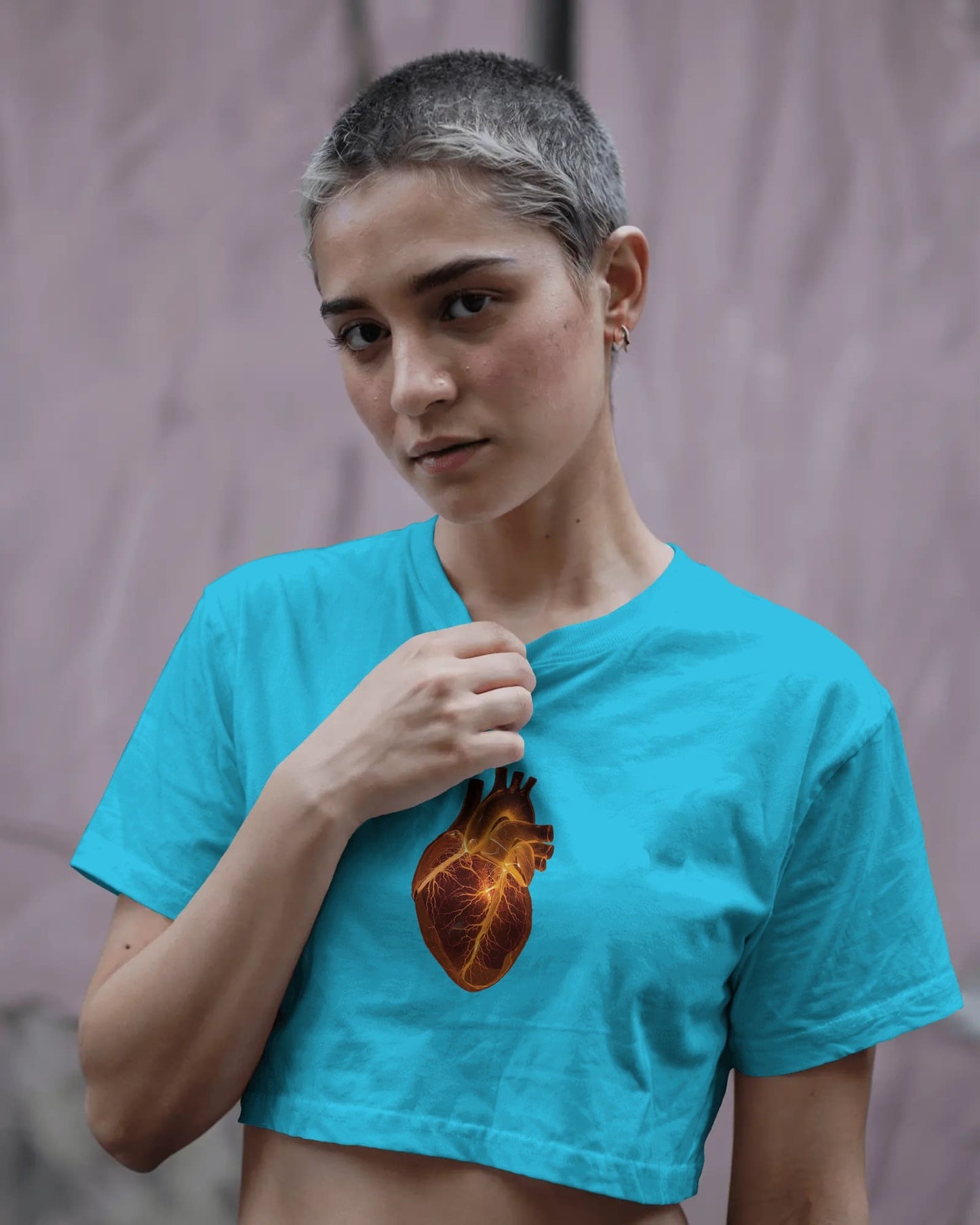 Glass Heart- Crop Top