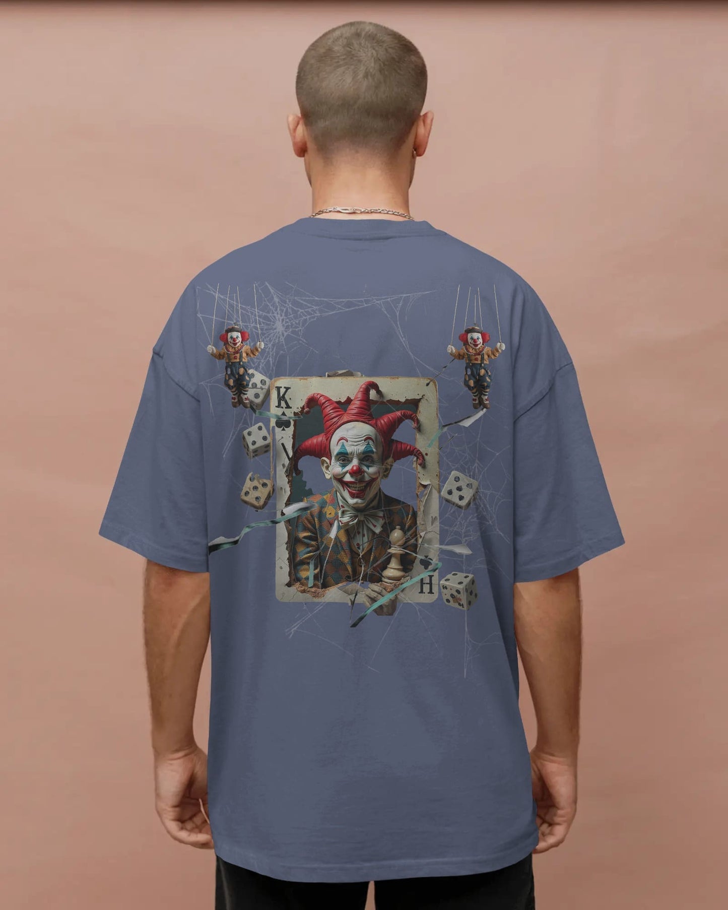 Clown- Play the Heart- Men Oversize T-shirt