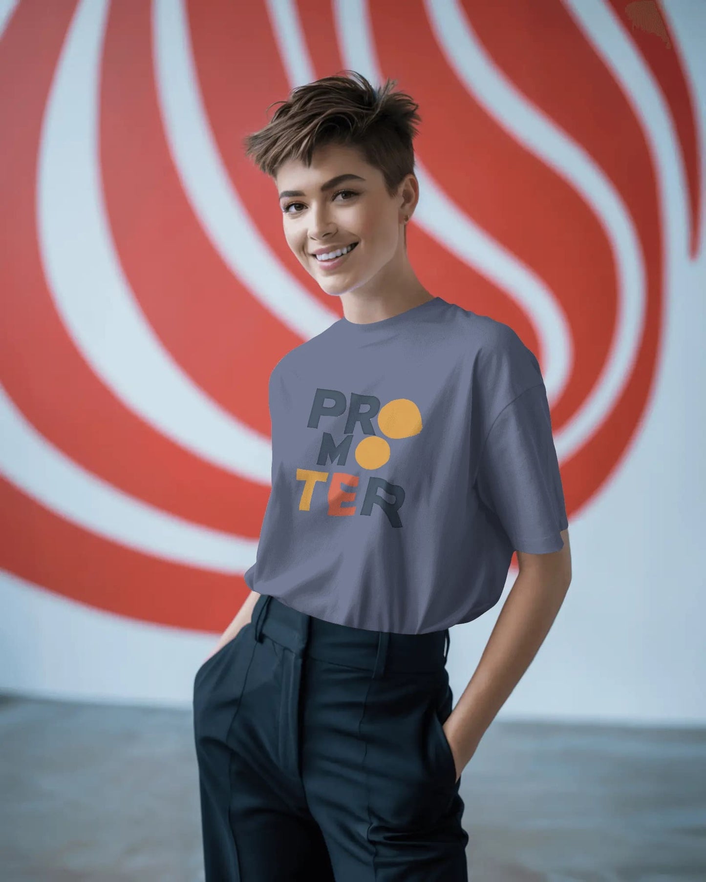 Promoter Word Art-Women Oversize T-shirt
