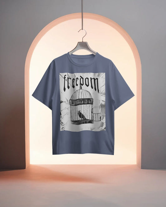 Freedom Cage-Women Oversize T-shirt