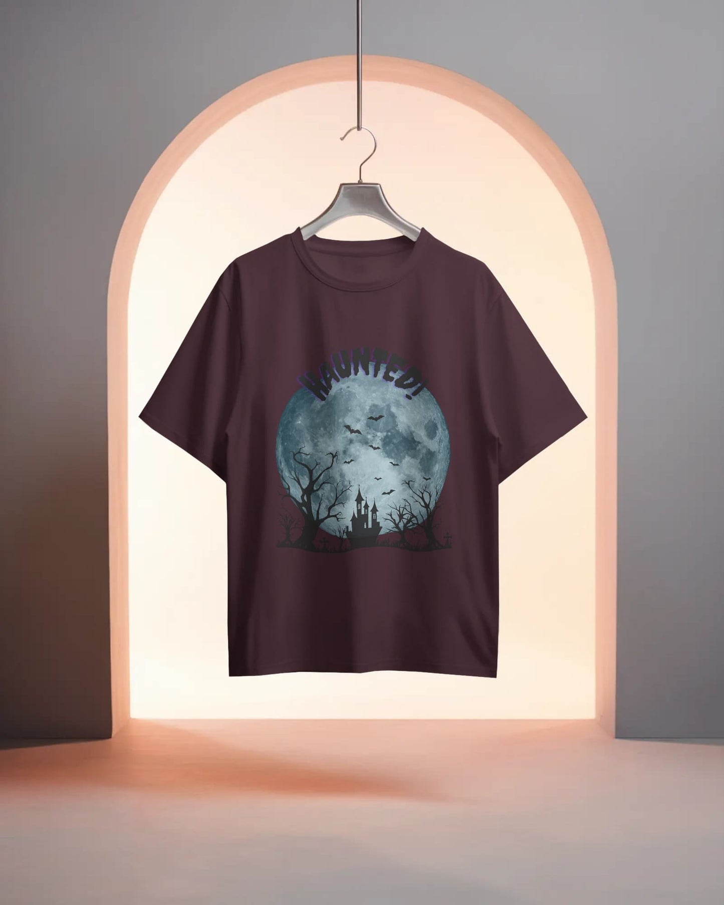 Haunted view- Men Oversize T-shirt