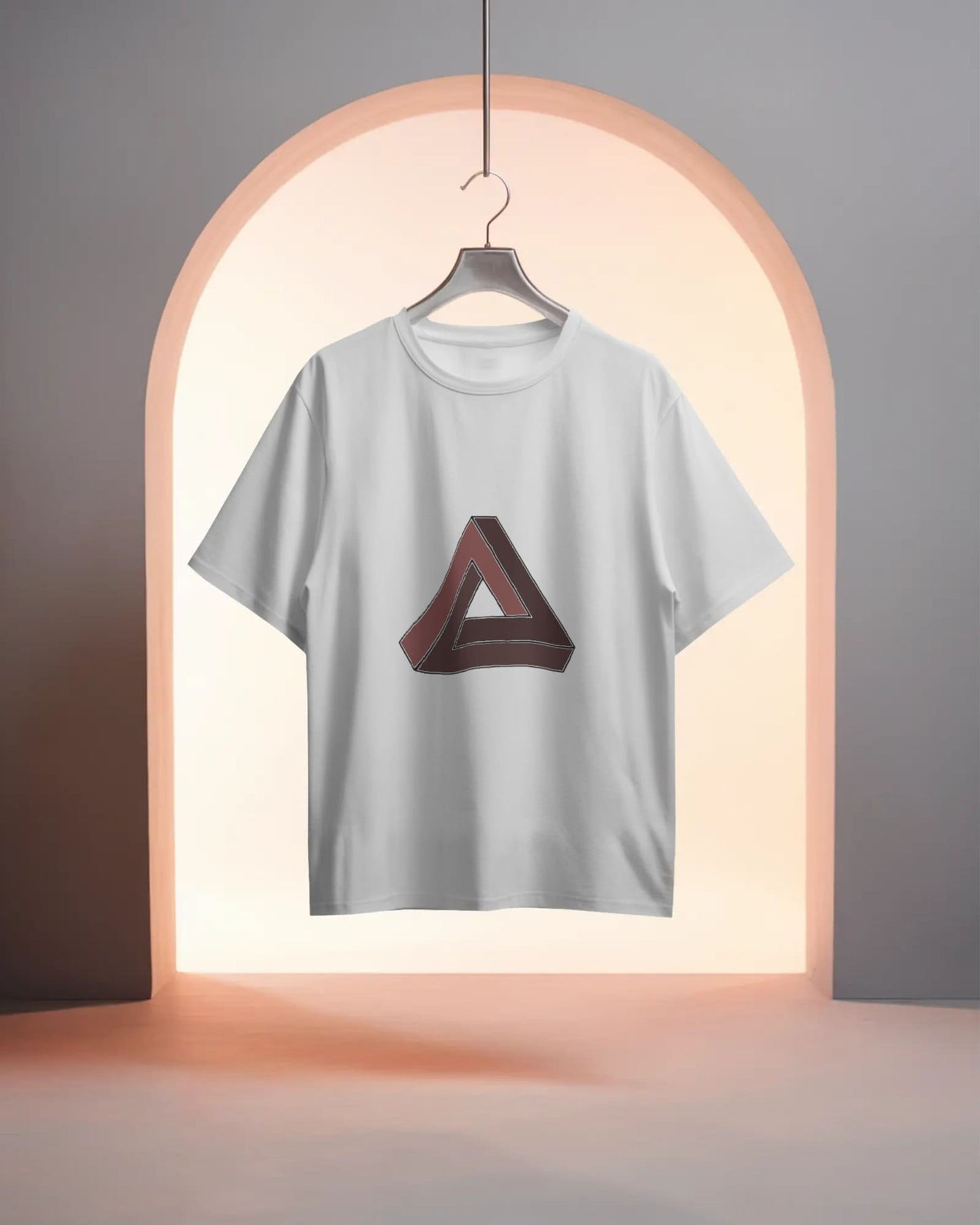 Infinite Triangle- Men Oversize T-shirt