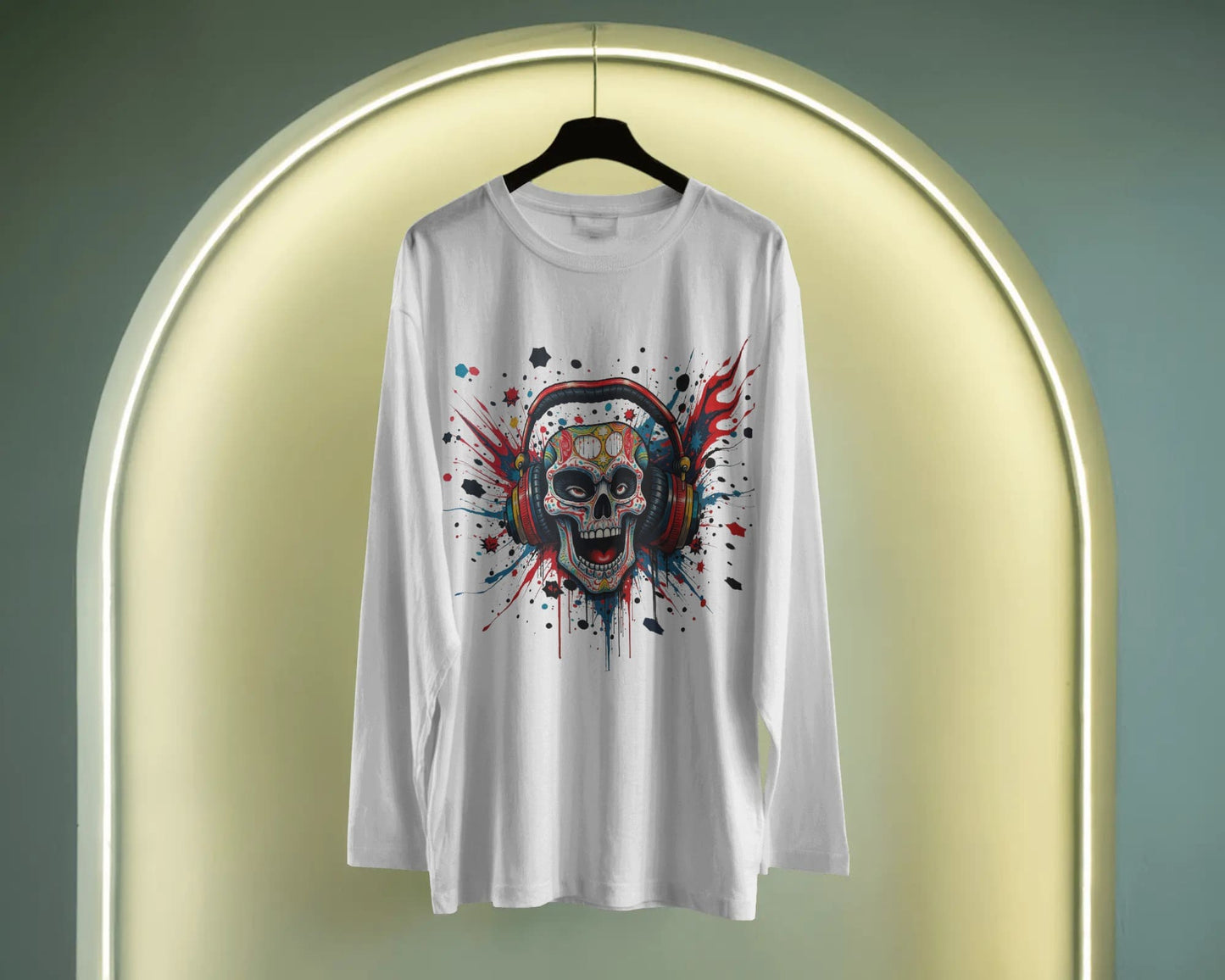 The Skull Art- Men Full Sleeve T-Shirt