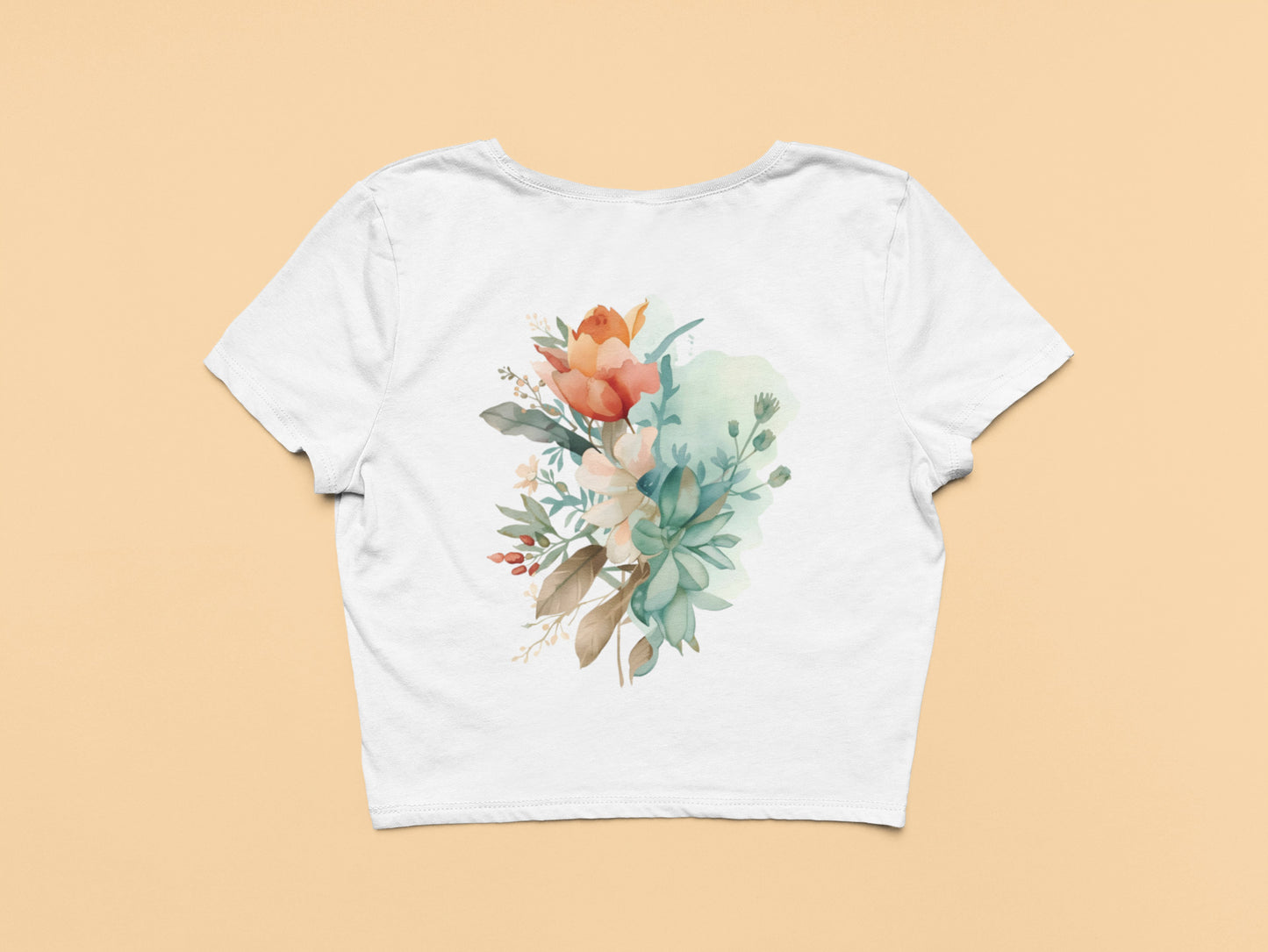 Flower -Crop Top