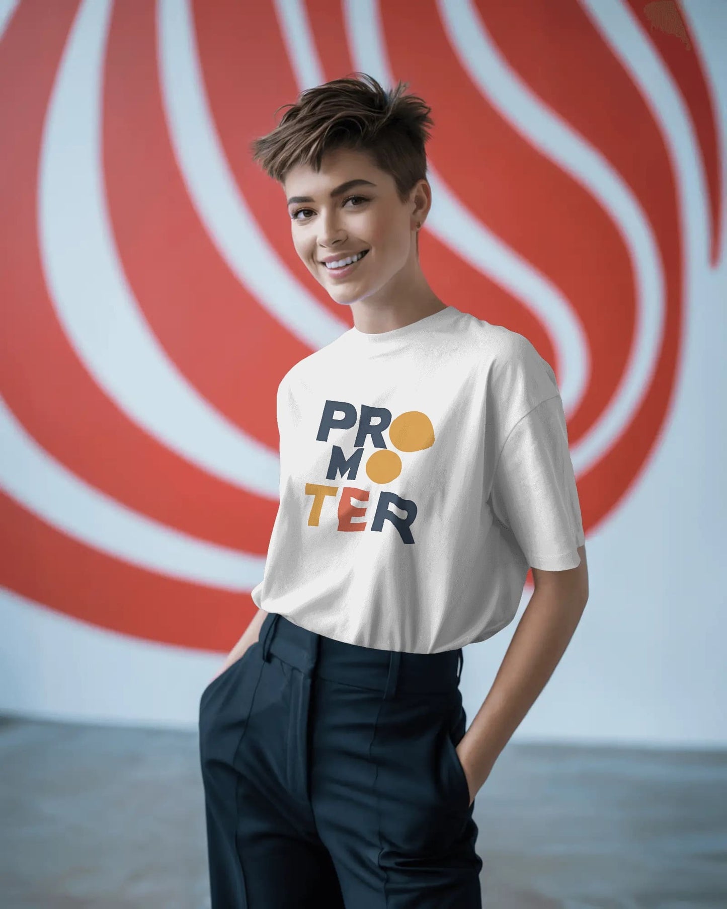 Promoter Word Art-Women Oversize T-shirt