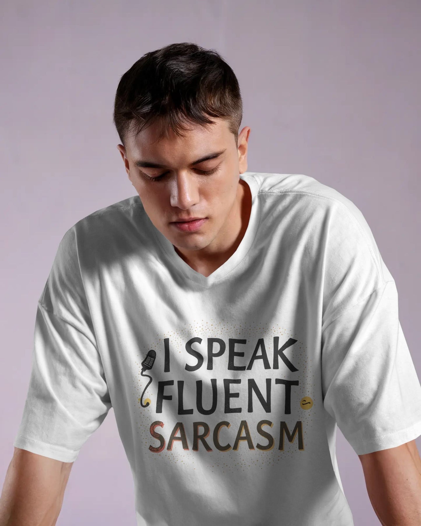 Fluent Sarcasm- Men Oversize T-shirt