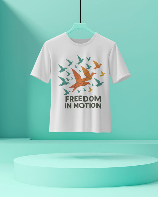Freedom In Motion- Women Half Sleeve Round Neck T-shirt