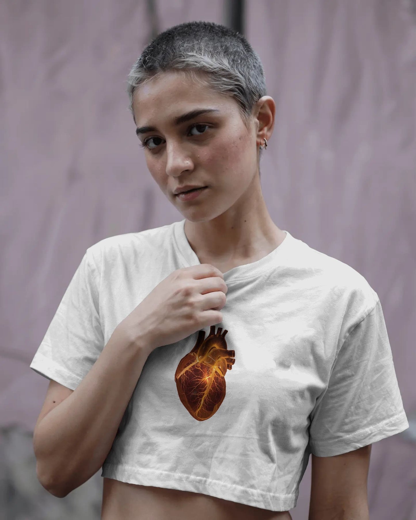 Glass Heart- Crop Top