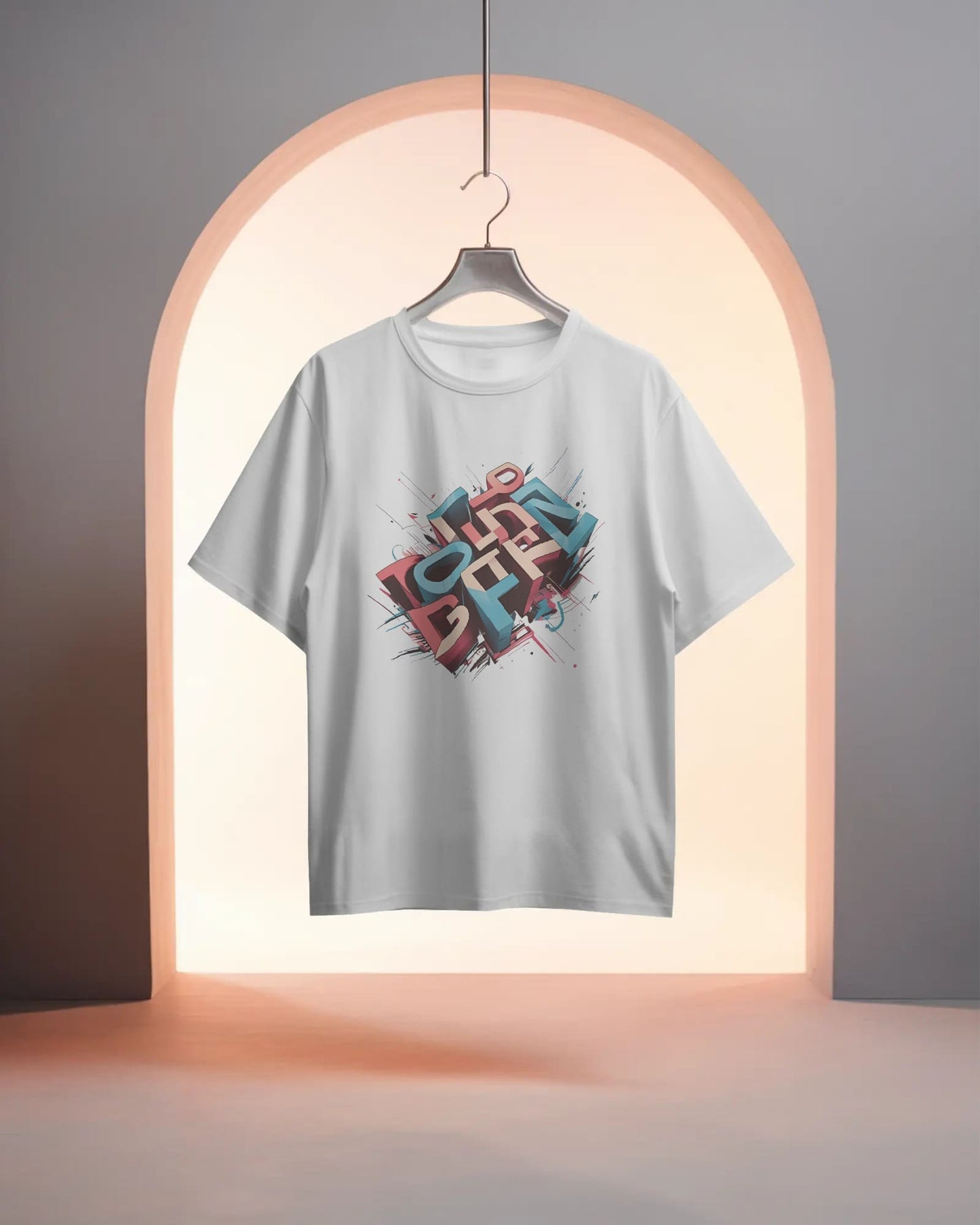 Illuded Word art-Women Oversize T-shirt
