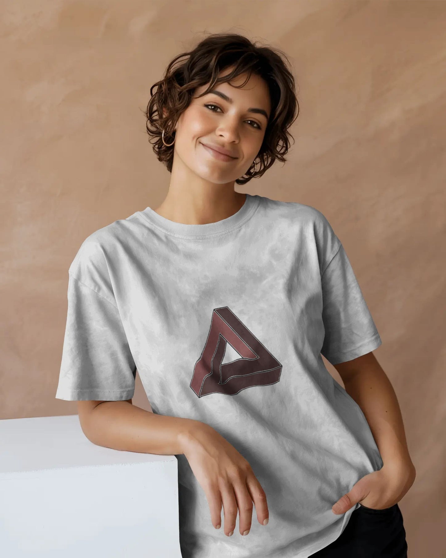 Infinite Triangle- Women Oversize T-shirt