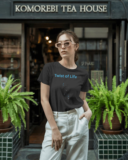 Twist of Life- Women Half Sleeve Round Neck T-shirt