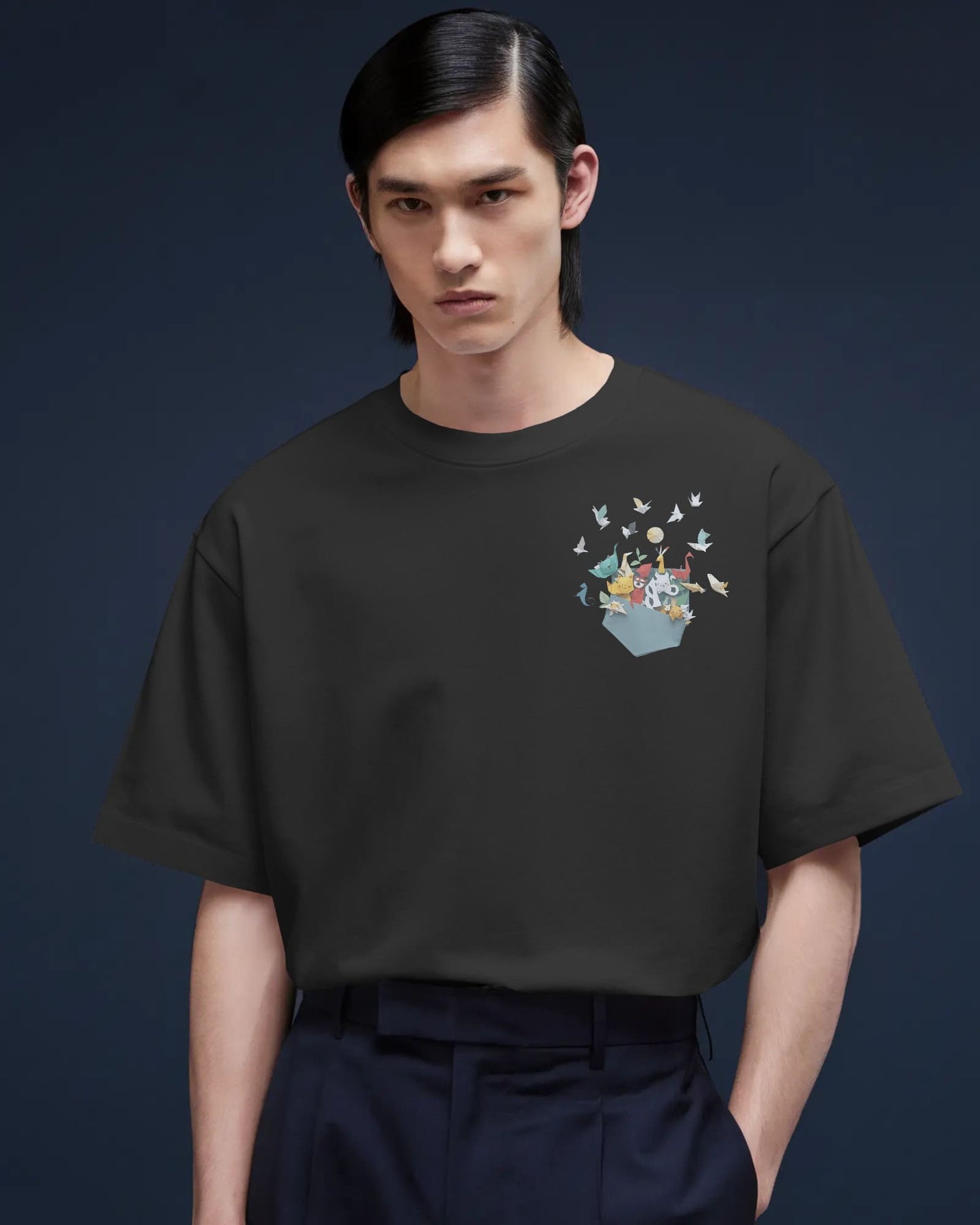 Pocket Animal- Men Oversize T-shirt