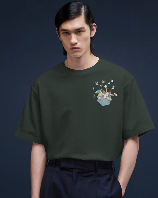 Pocket Animal- Men Oversize T-shirt