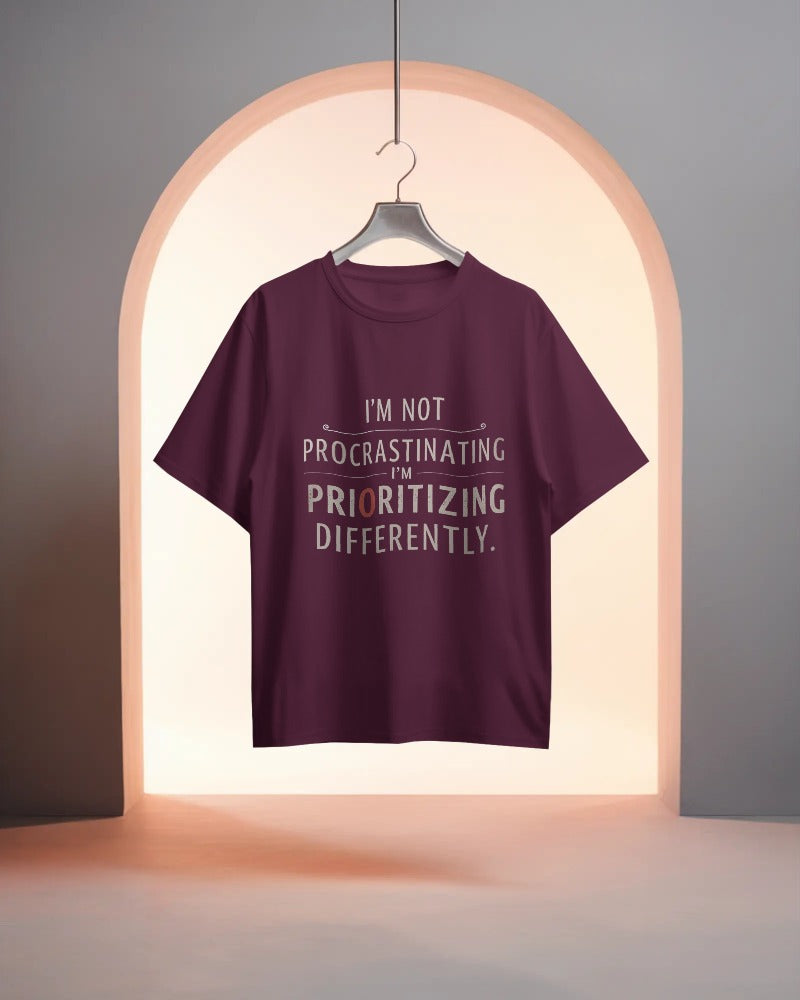 I'm not Procrastinating- Women Oversize T-shirt